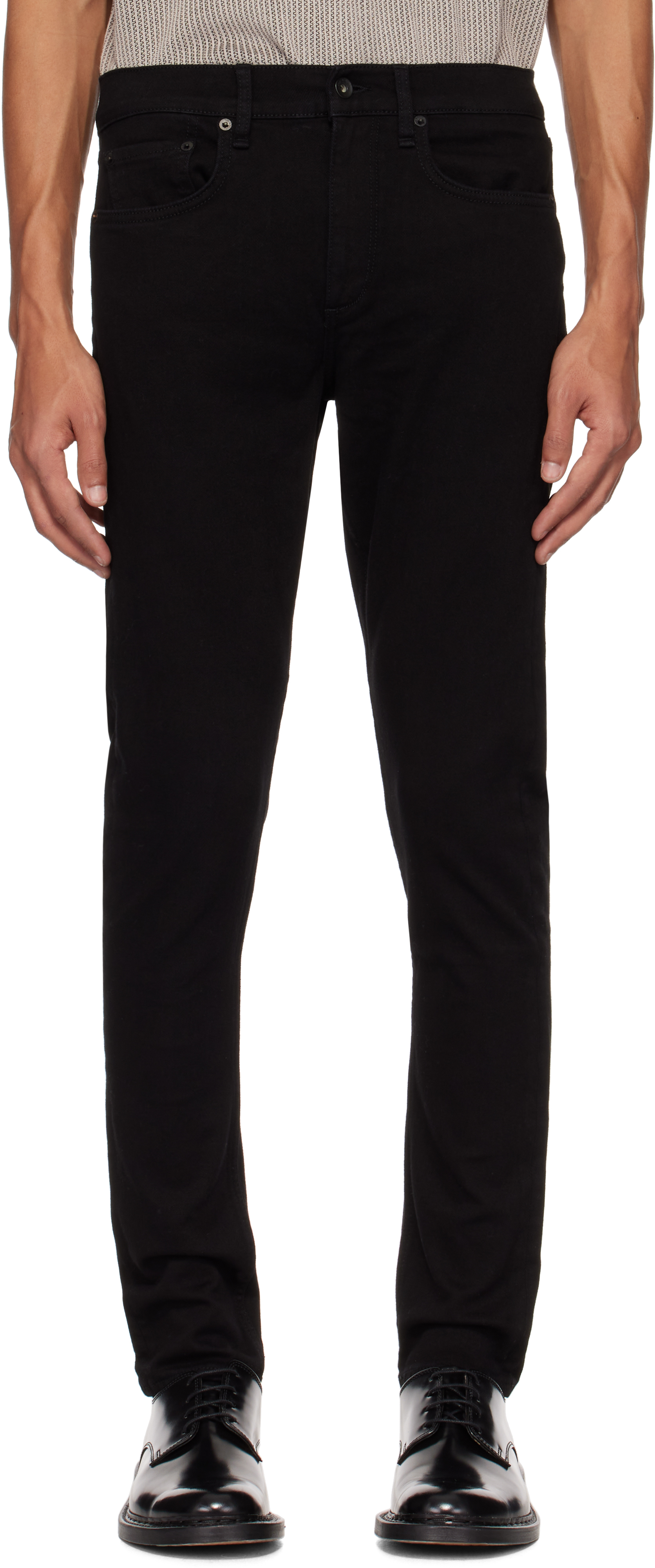 Rag & Bone Black Fit 1 Skinny Fit Jeans