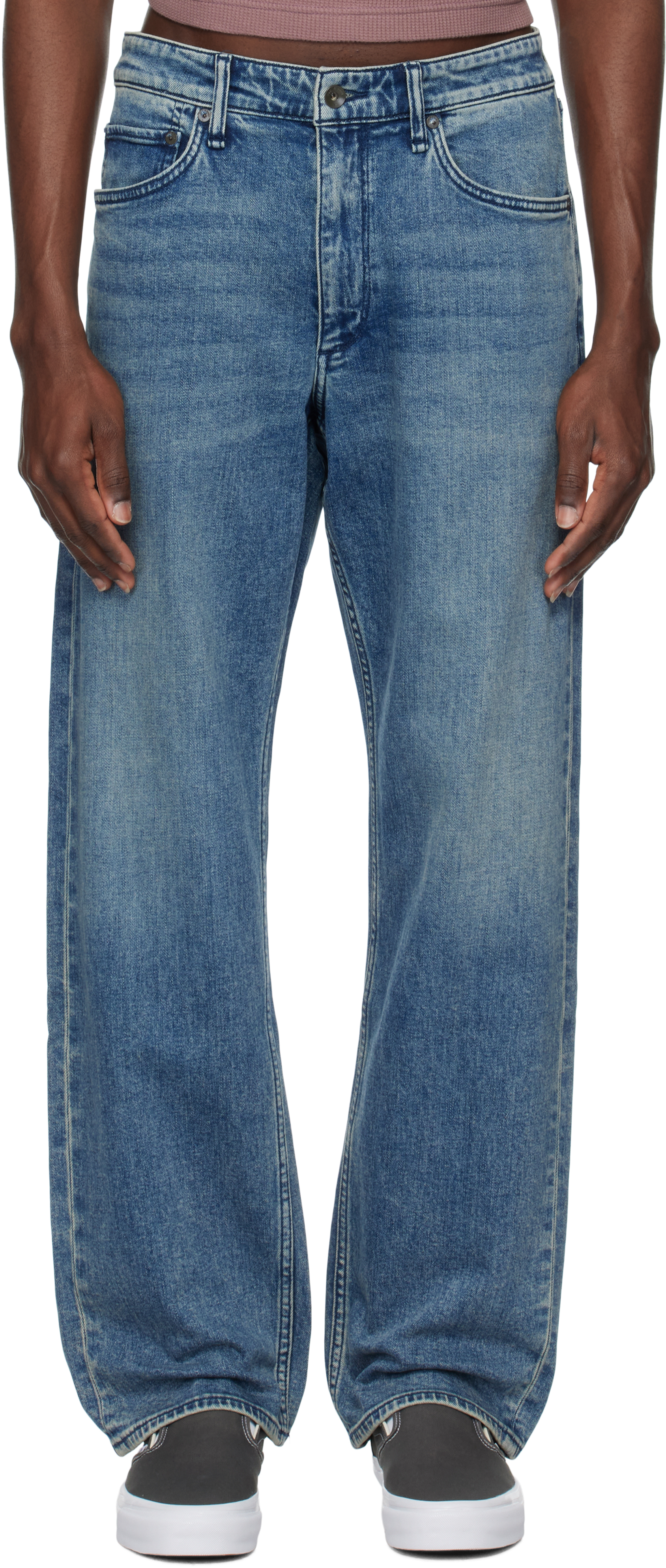 Blue Fit 4 Straight Fit Jeans