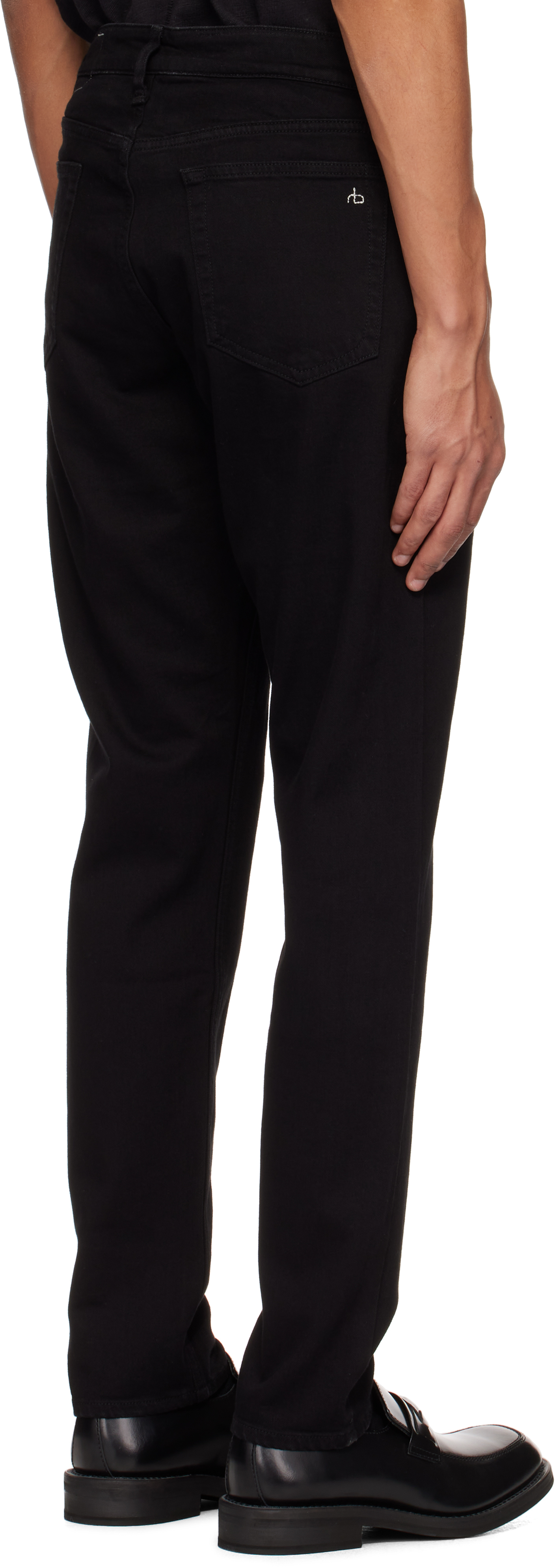 Rag & Bone Black Fit 3 Athletic Fit Jeans In Black
