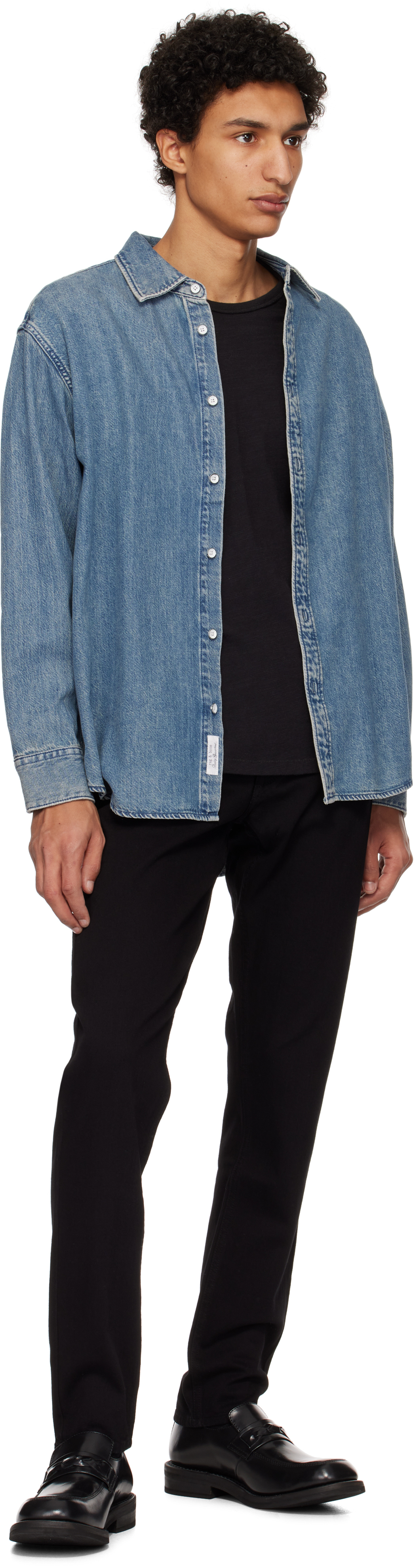 Rag & Bone Black Fit 3 Athletic Fit Jeans In Black