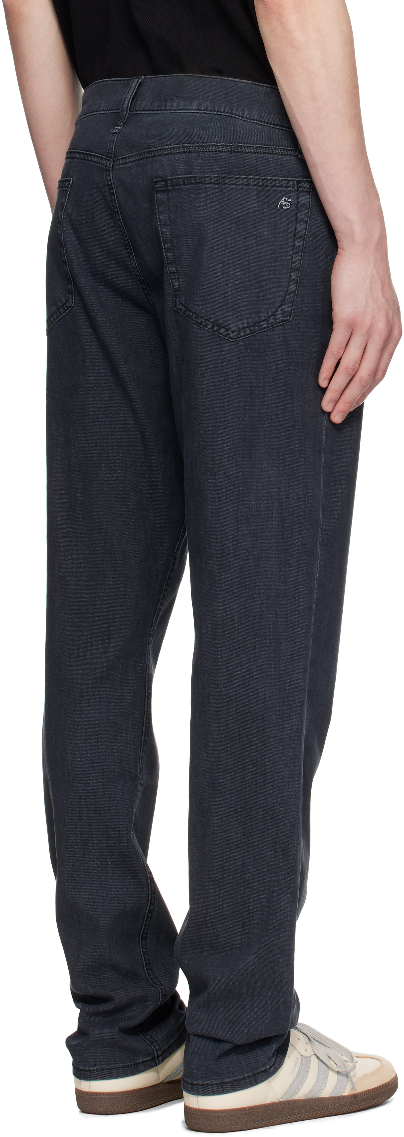 Rag & Bone Black Fit 2 Slim Fit Jeans In Driggs