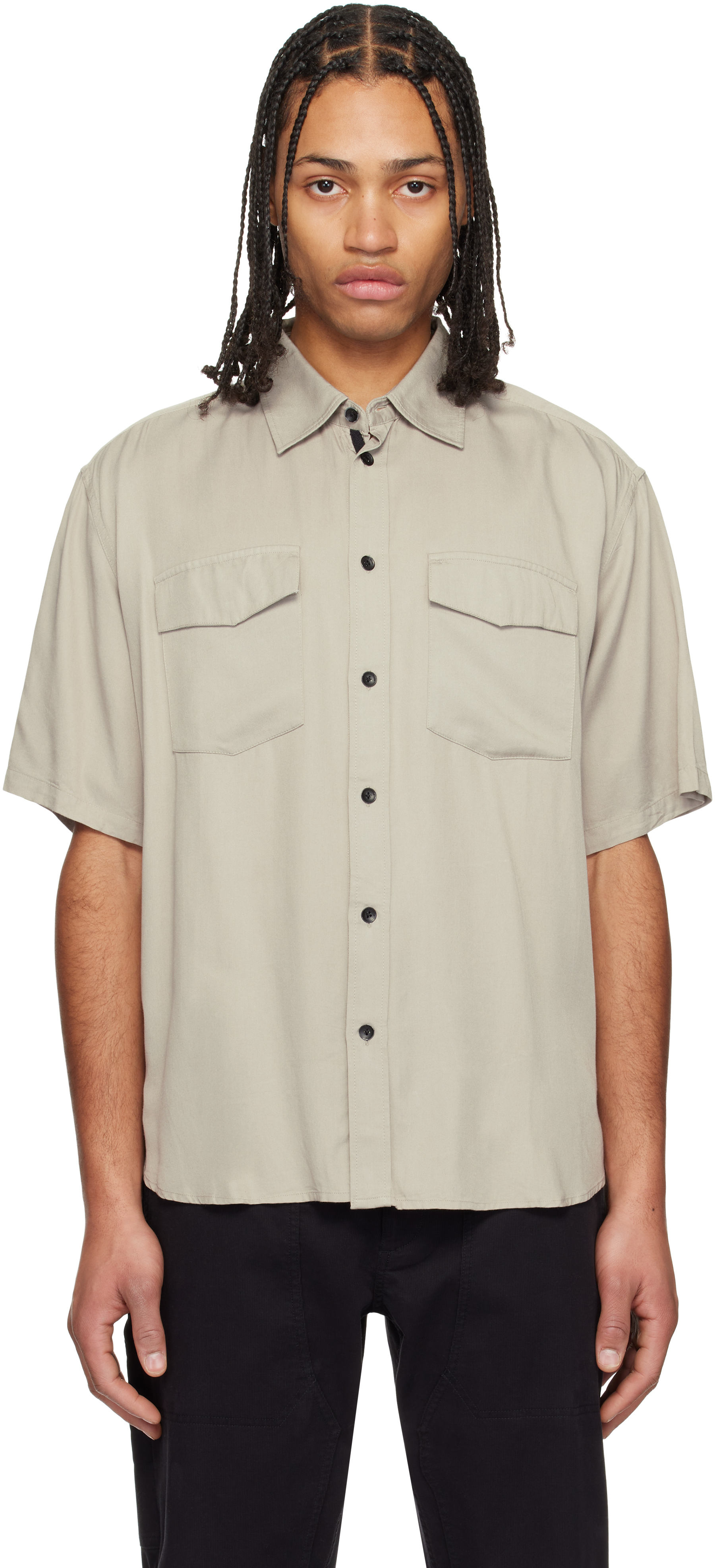 Taupe Matthew 2-Pocket SS Shirt