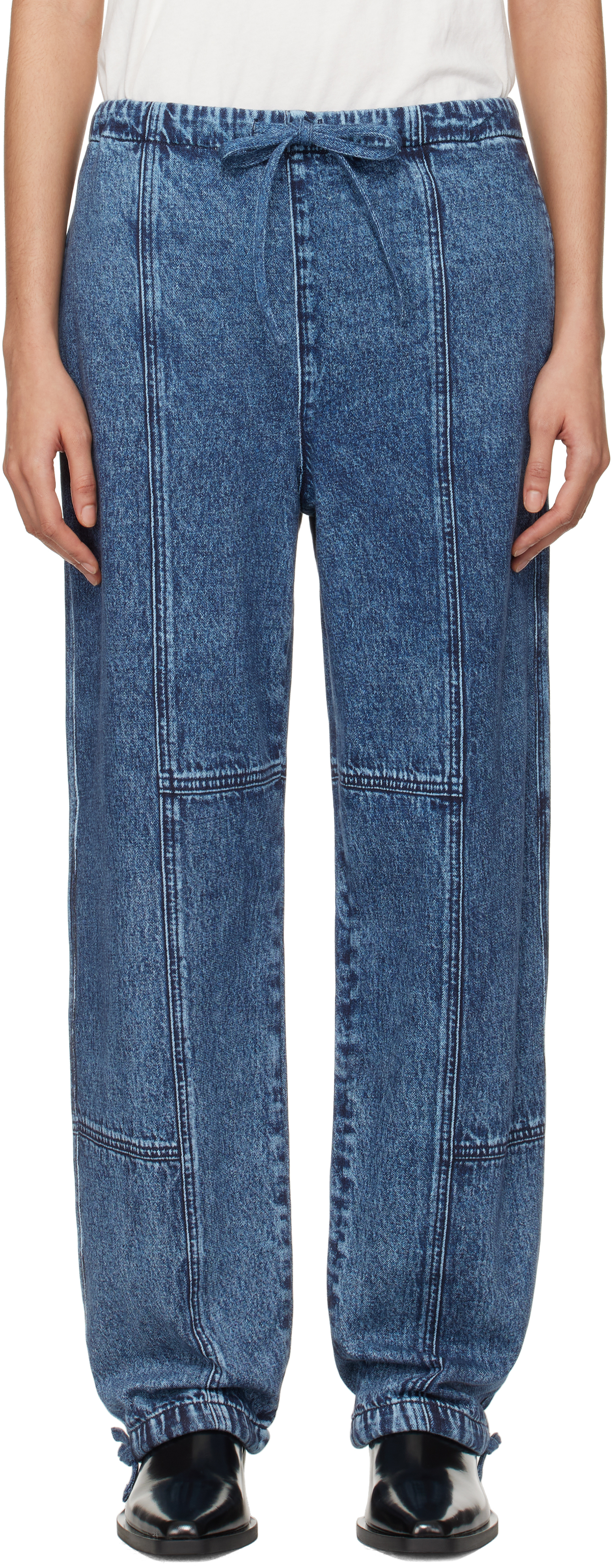 rag & bone blue miramar fleece jordan lounge pants