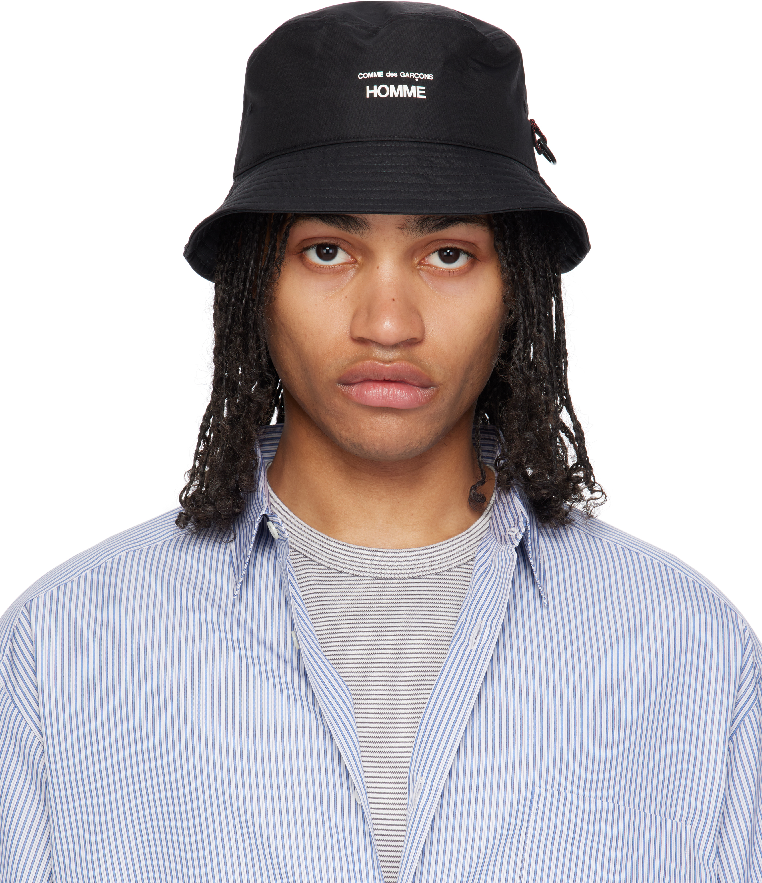 Black Nylon Bucket Hat