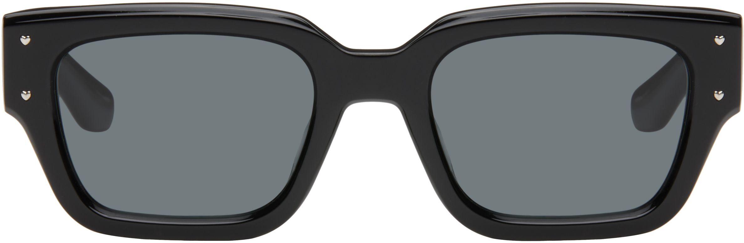 Bonnie Clyde Black Punch Punch Sunglasses In Black/black