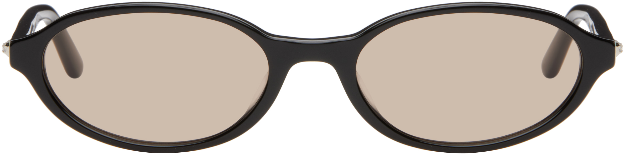 Bonnie Clyde Black Baby Sunglasses In Black/brown