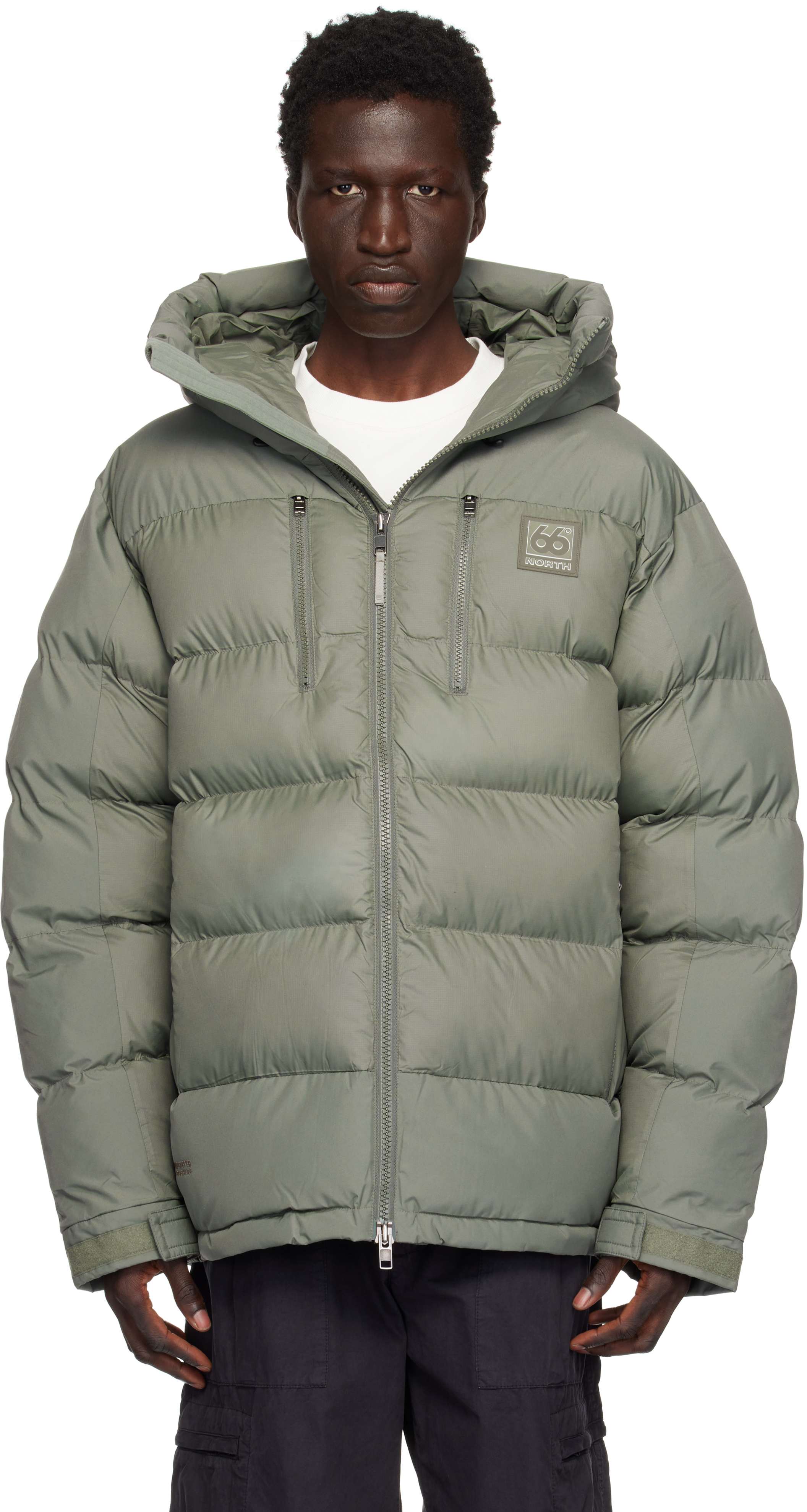 Gray Drangar Puffer Jacket