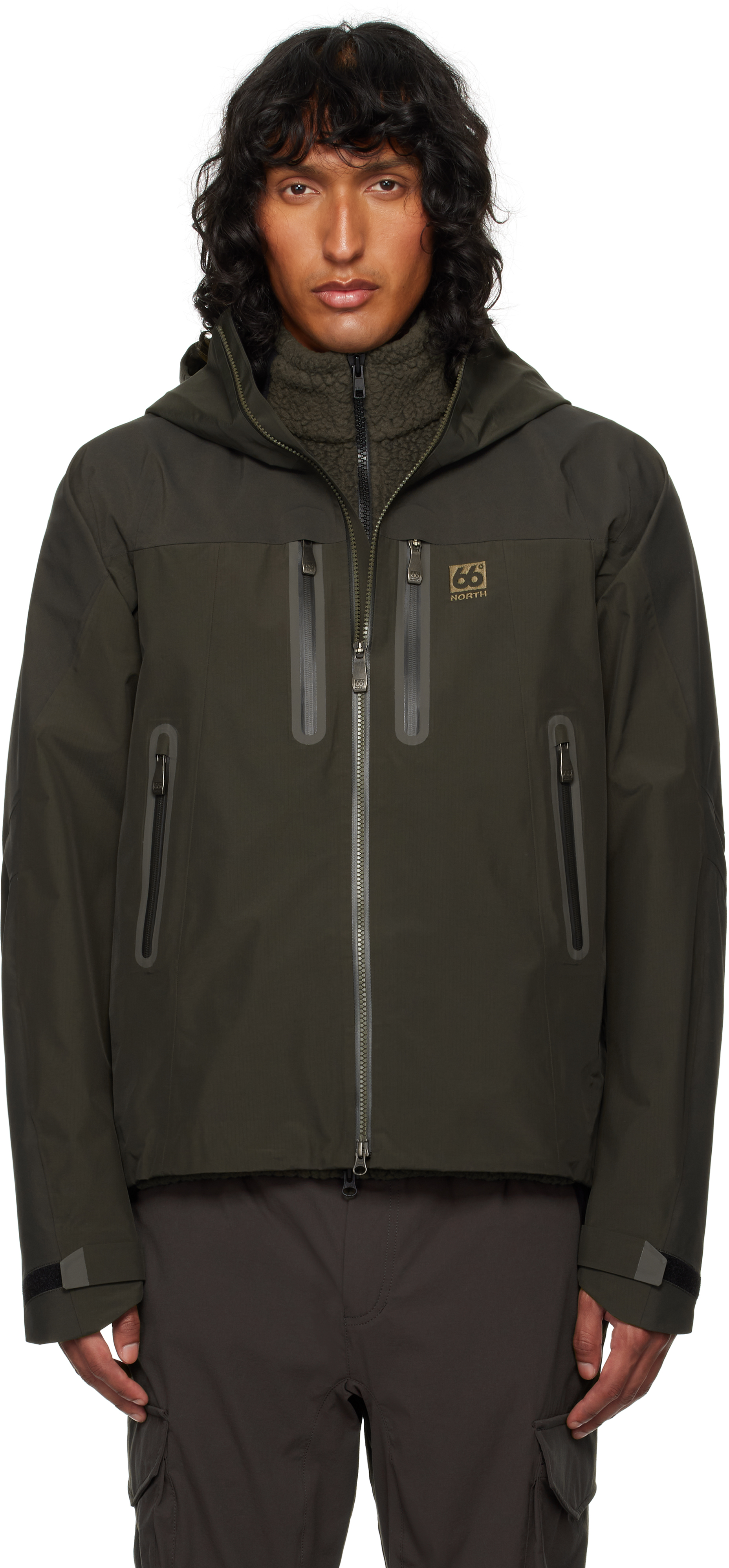 【関税込み】66°North カーキ＆ブラック Tindur ジャケット Khaki & Black Tindur Jacket by 66°North on Sale