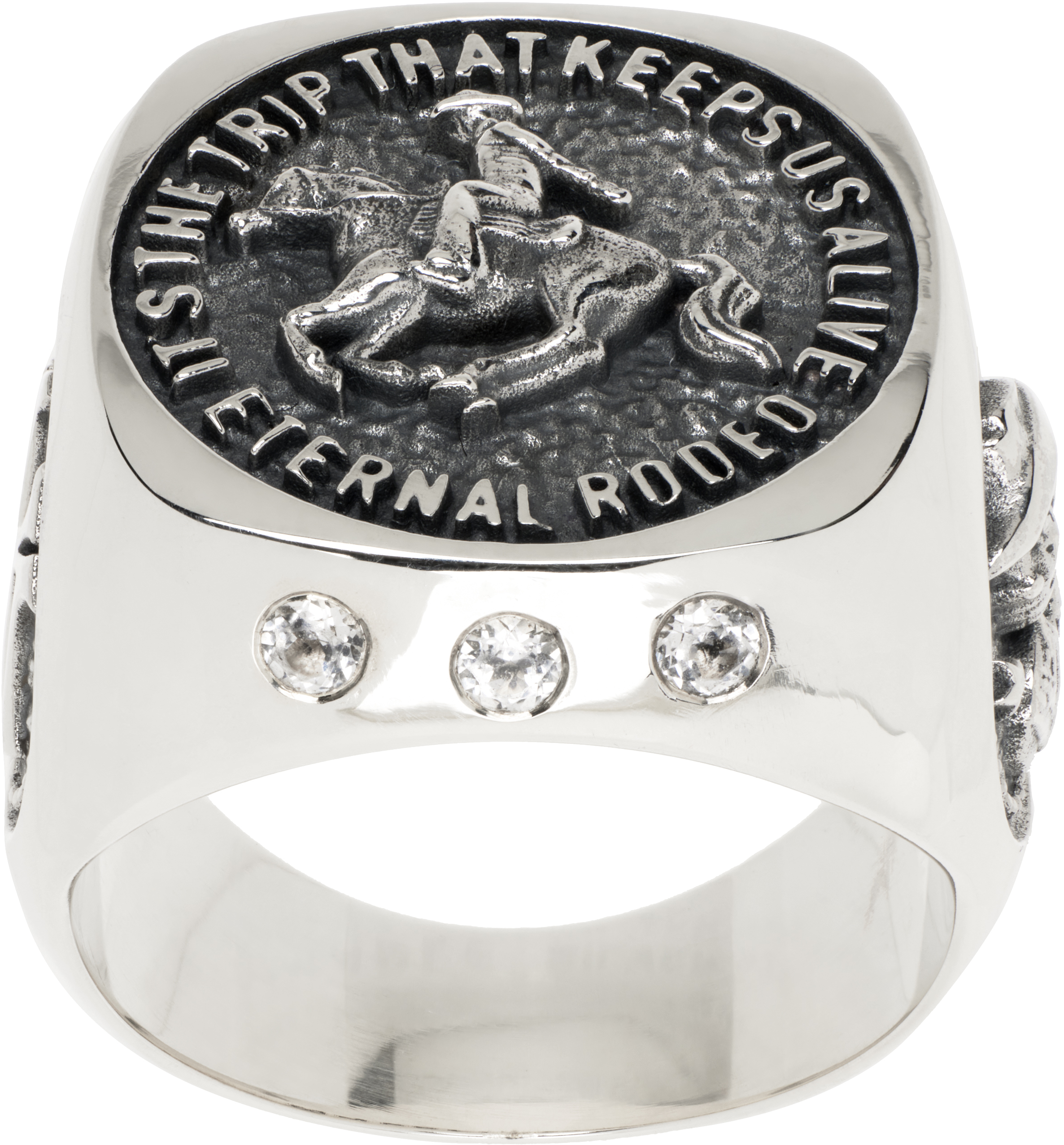 Silver Cowboy Signet Ring