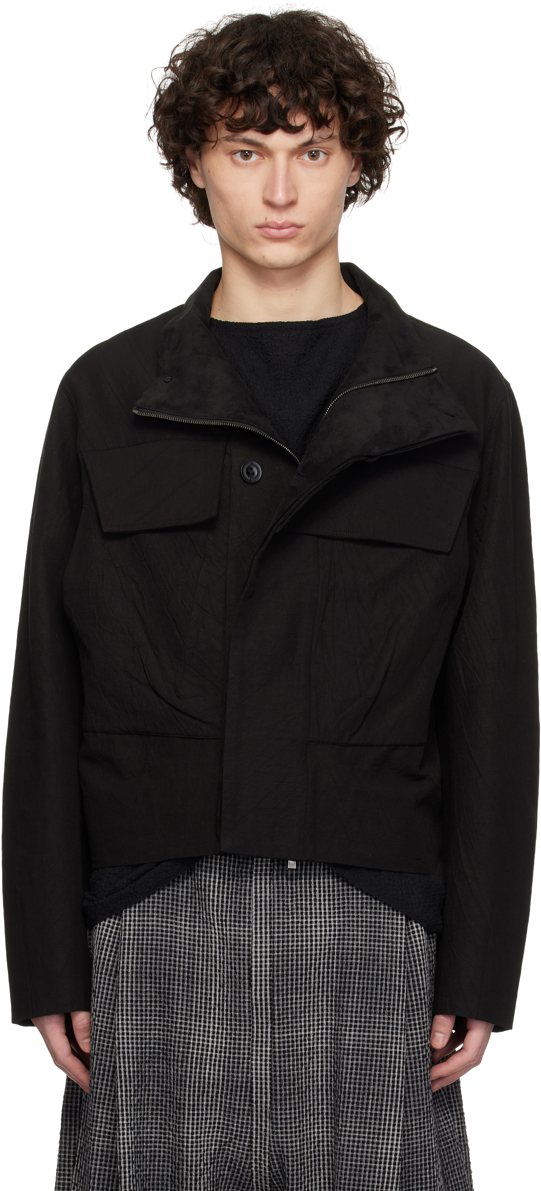 Black Enignum Jacket by pet-tree-kor on Sale