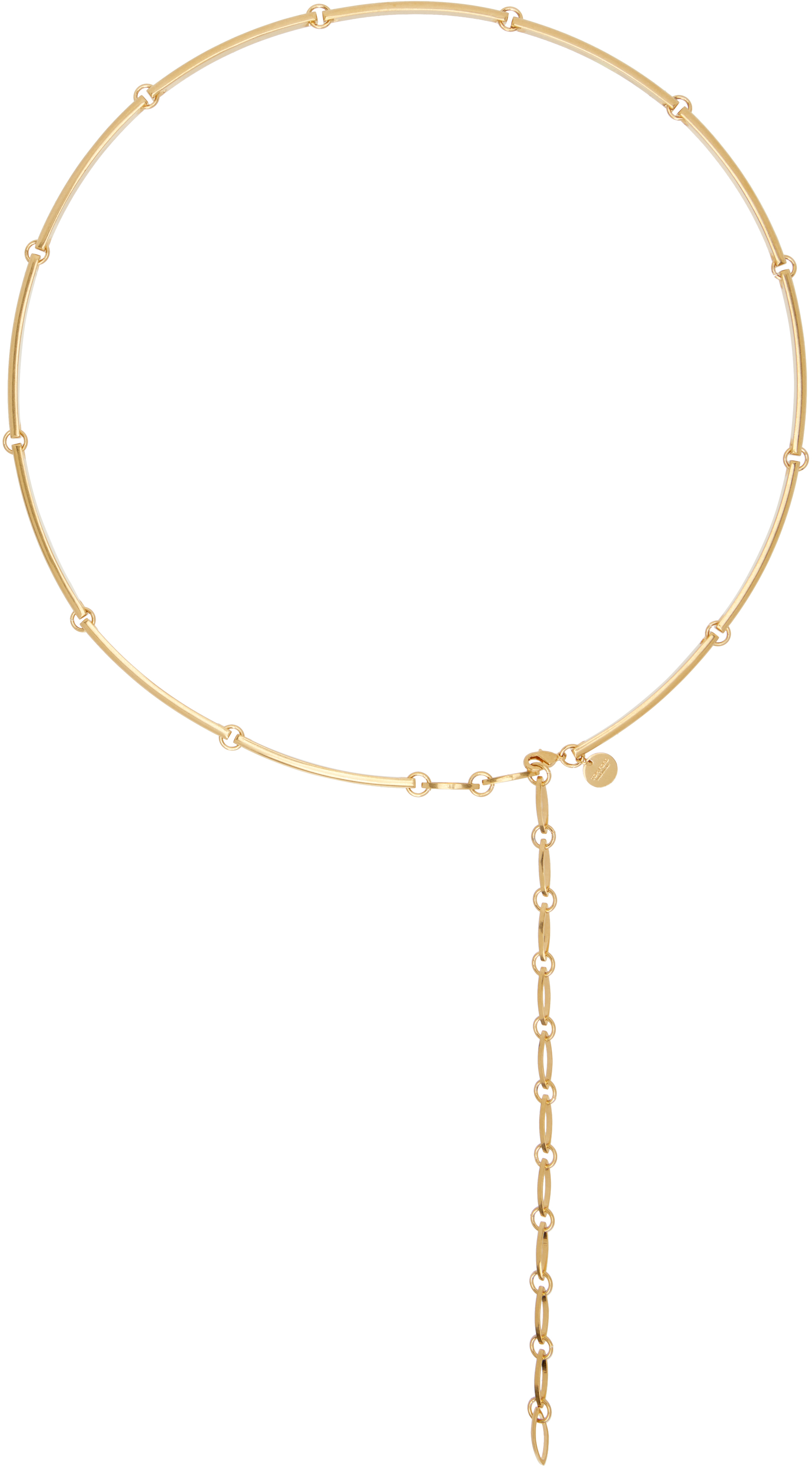 Tom Ford Gold Brass Belt In Gold