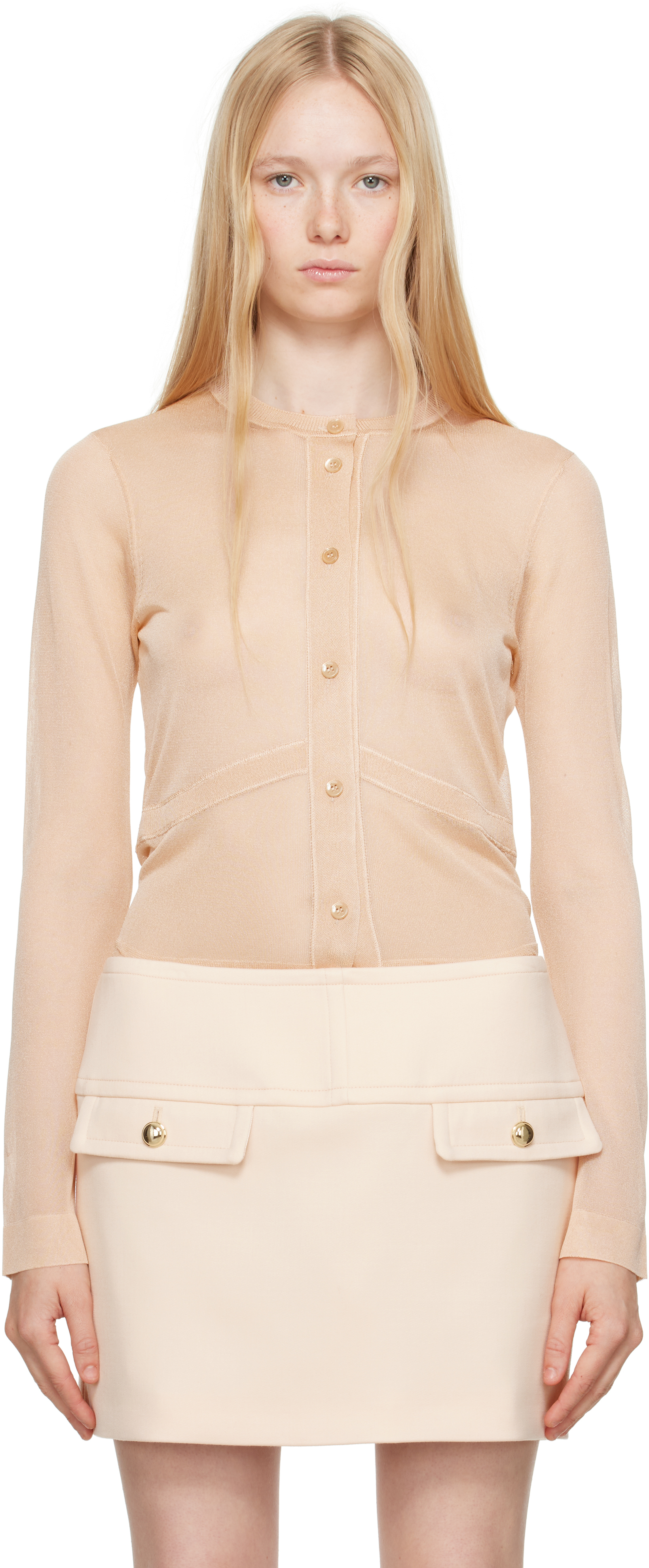 Tom Ford Pink Long Sleeve Cardigan