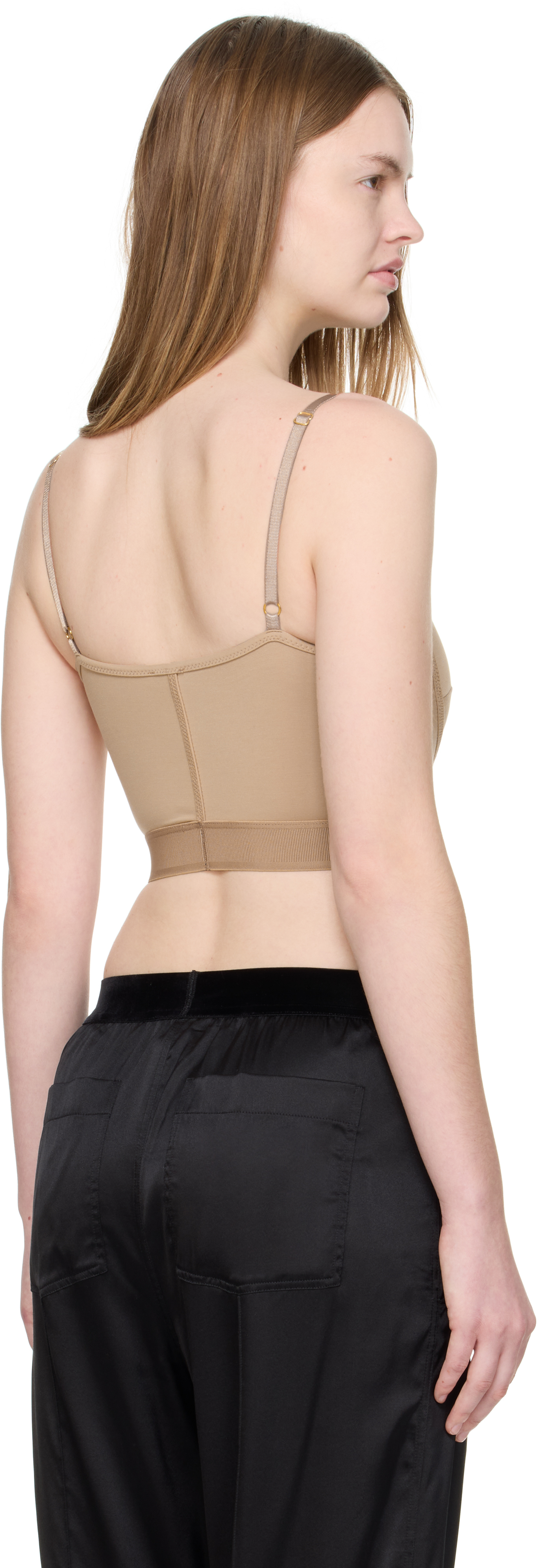 Tom Ford Beige Signature Camisole In Brown