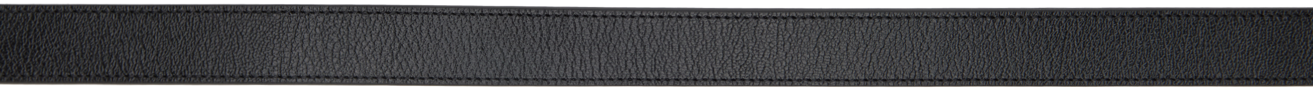 Tom Ford Black Angled Buckle Belt