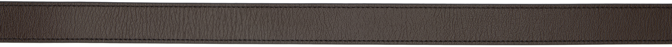 Tom Ford Brown Angled Buckle Belt