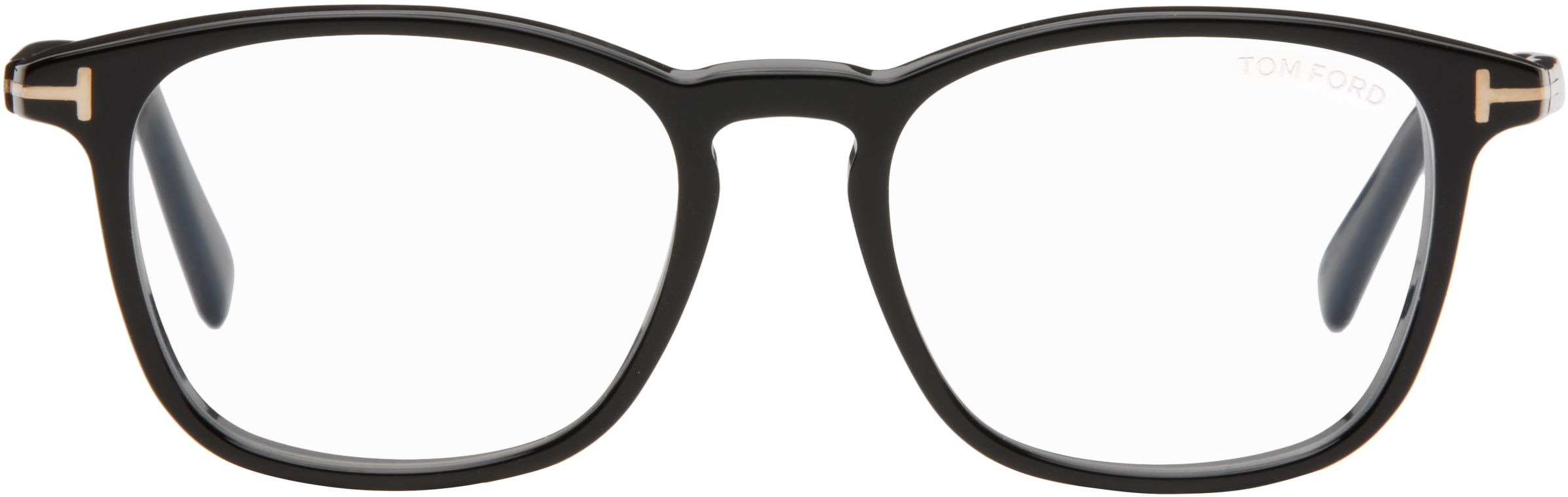 Black Square Blue Block Glasses