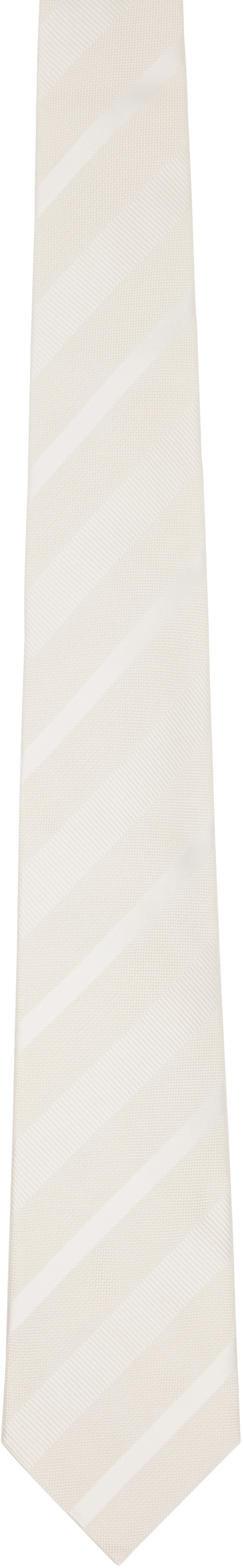 Tom Ford Off-white Silk Tie