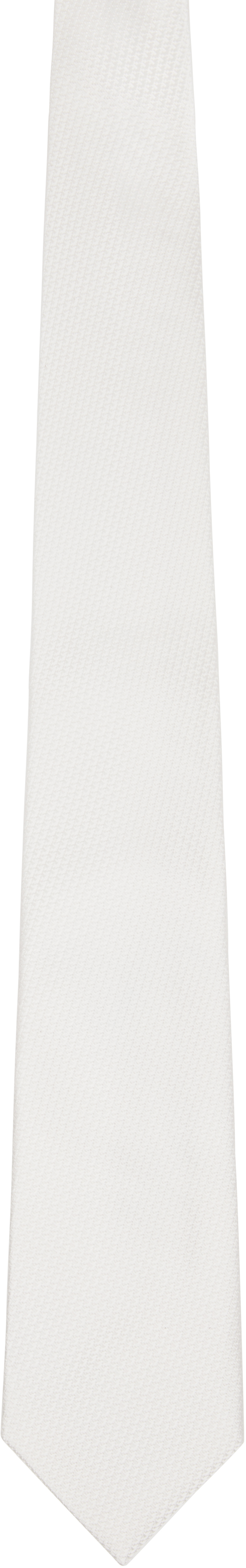 Tom Ford White Diagonal Basket Weave Tie