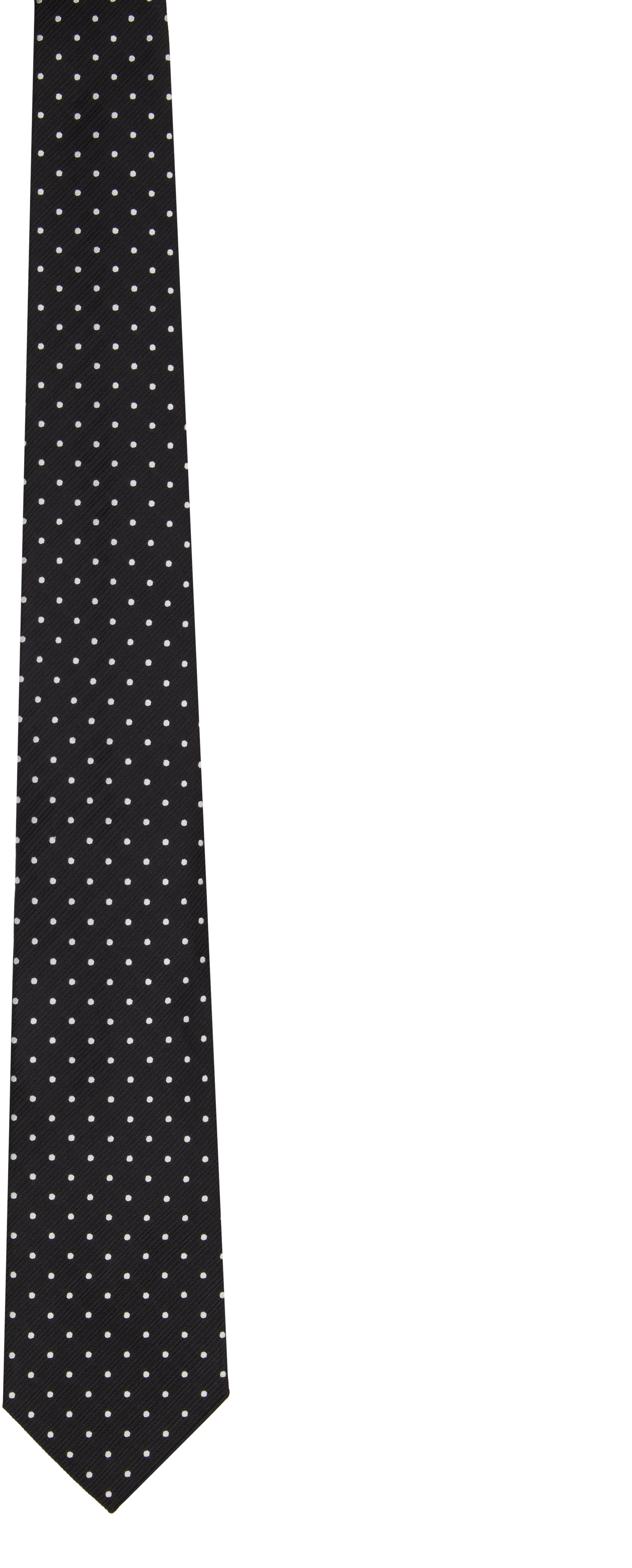 Tom Ford Black & White Silk Tie
