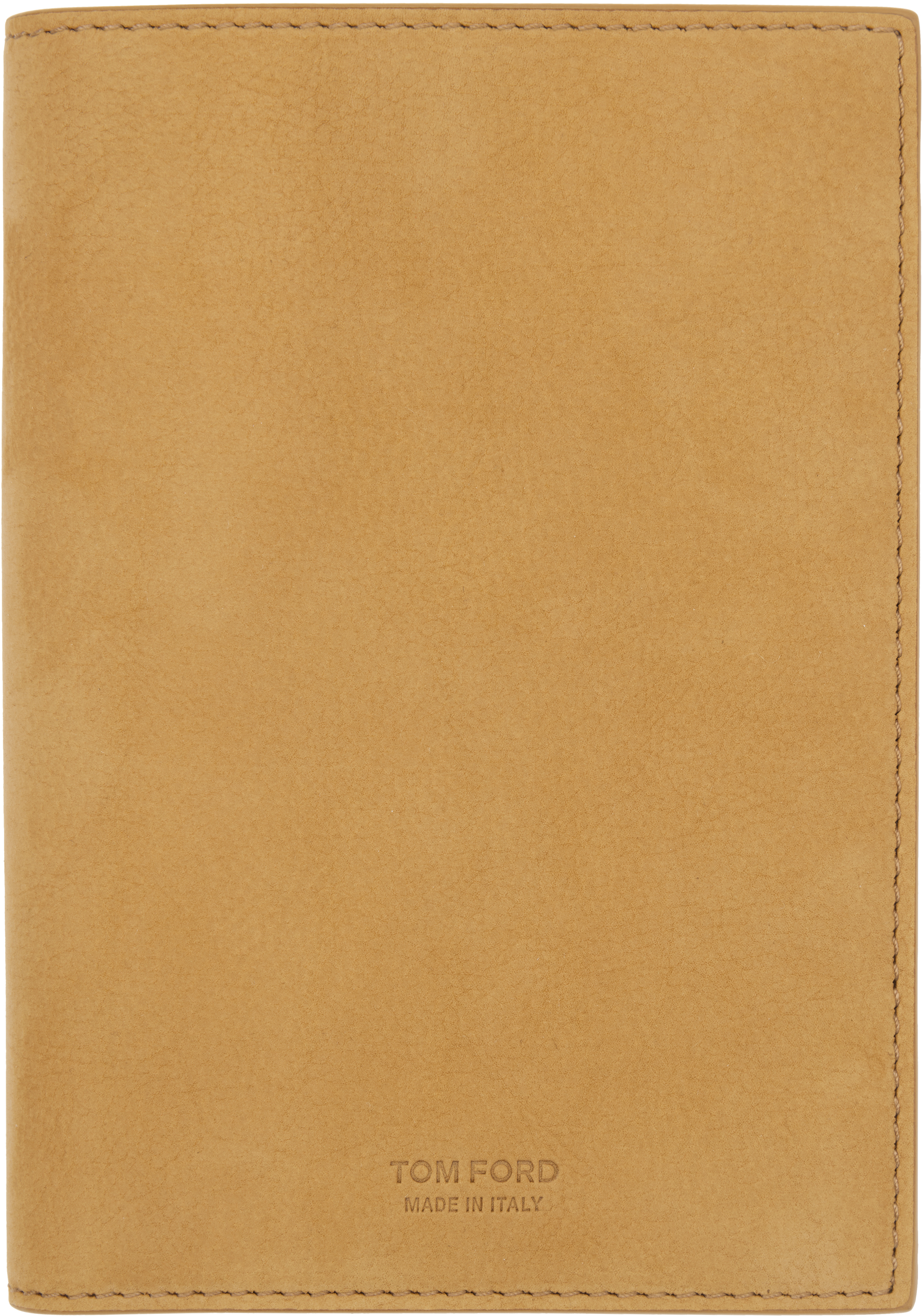 Tan Nubuck T Line Passport Holder