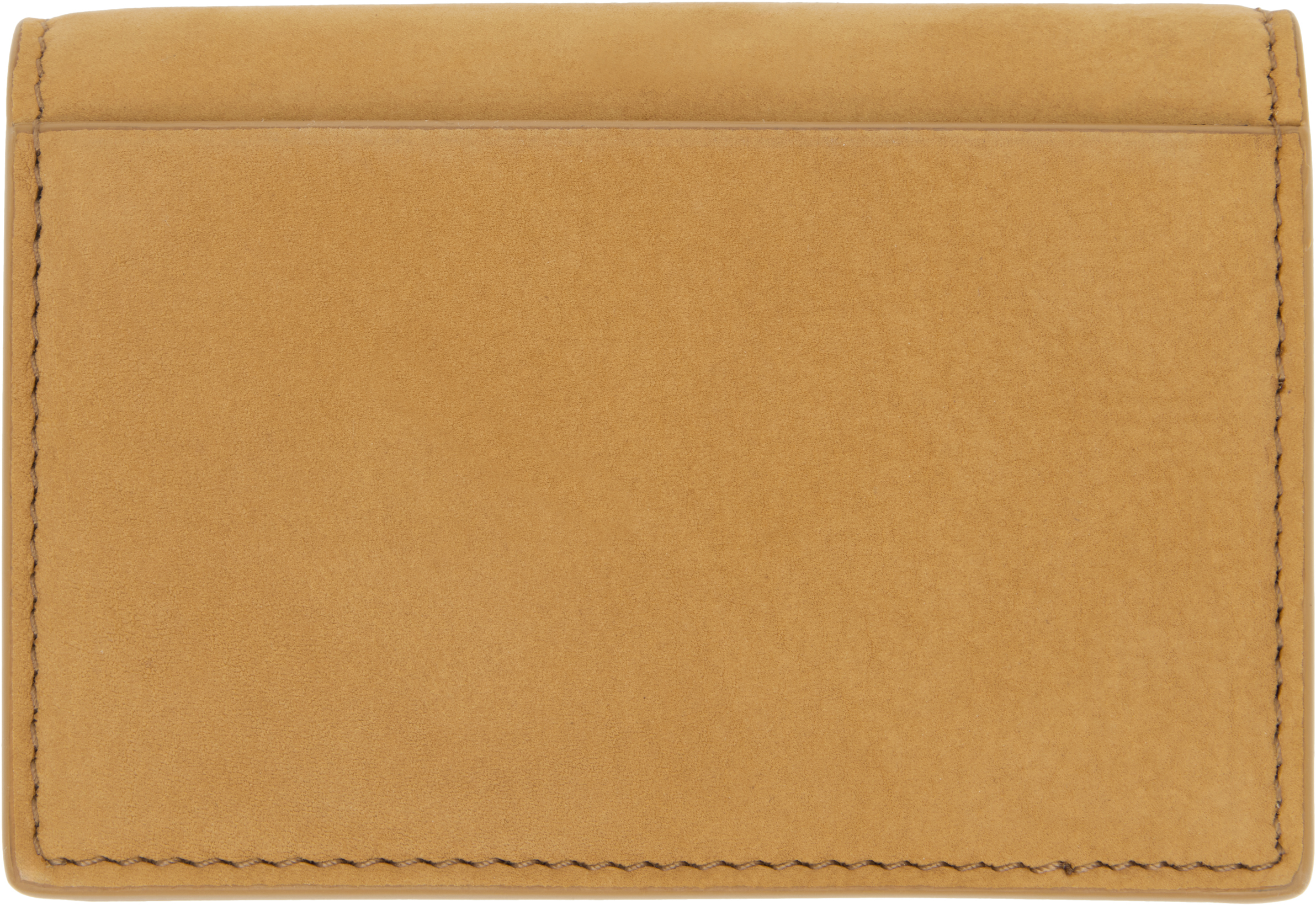 Tom Ford Tan Nubuck T Line Business Card Holder