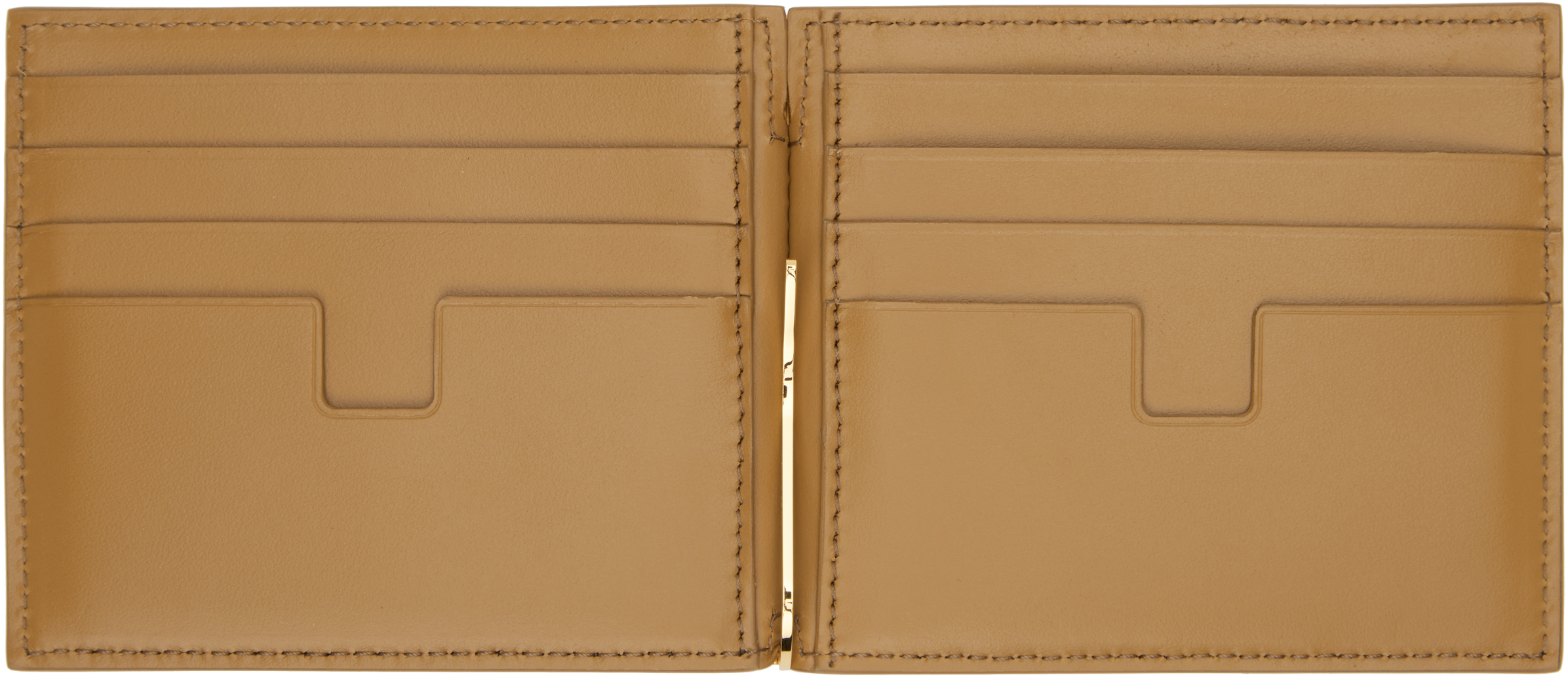 Tom Ford Leather T-line Money Clip Wallet