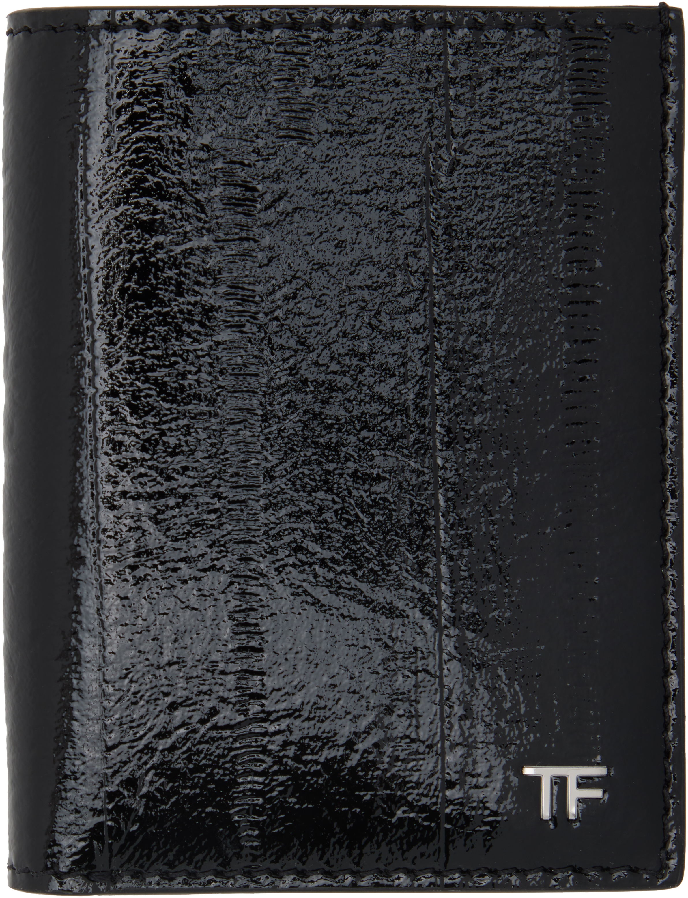 Tom Ford Small Ell Embossed Leather Folding Cardholder