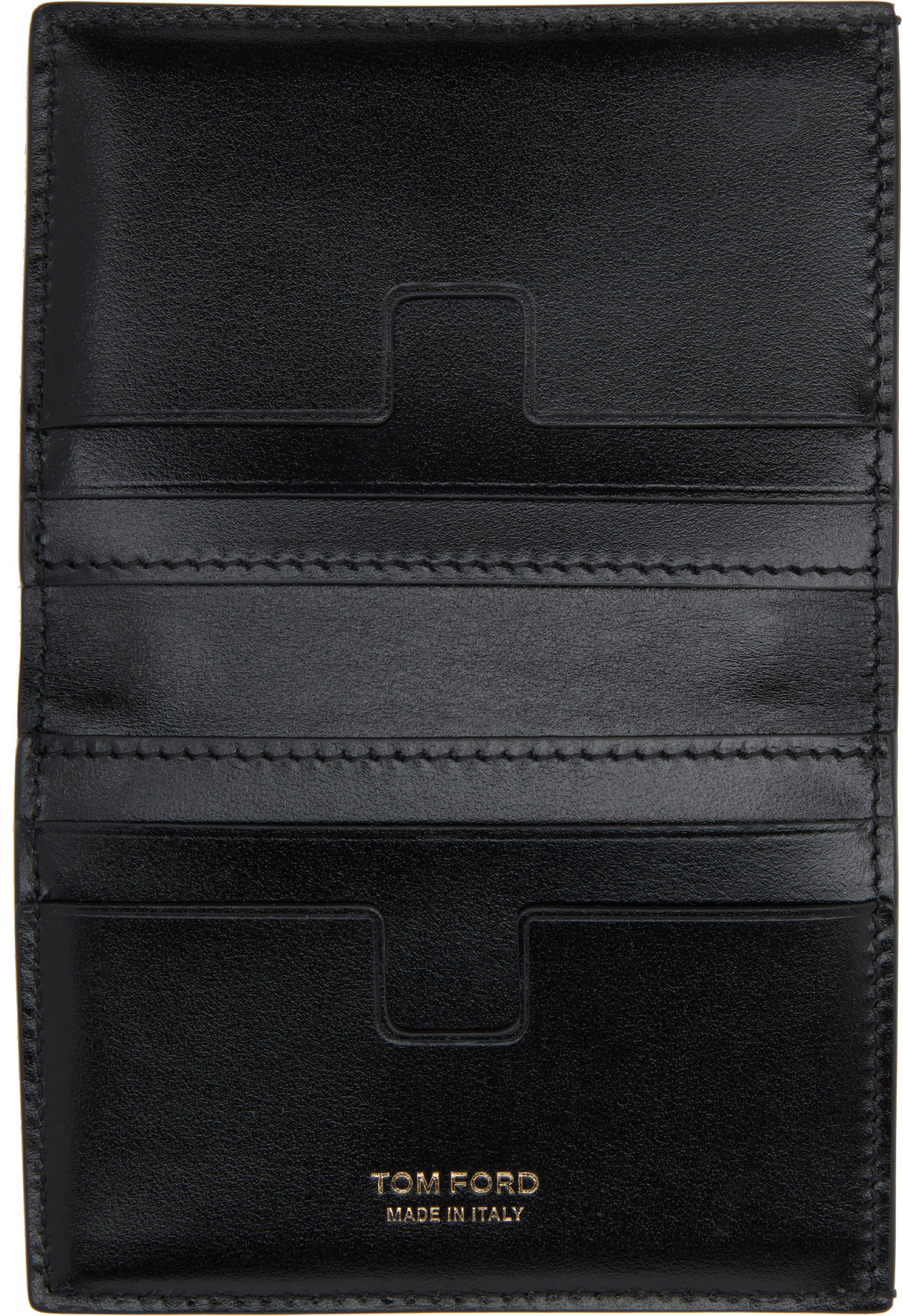 Tom Ford Small Snake Embossed Leather Folding Cardholder