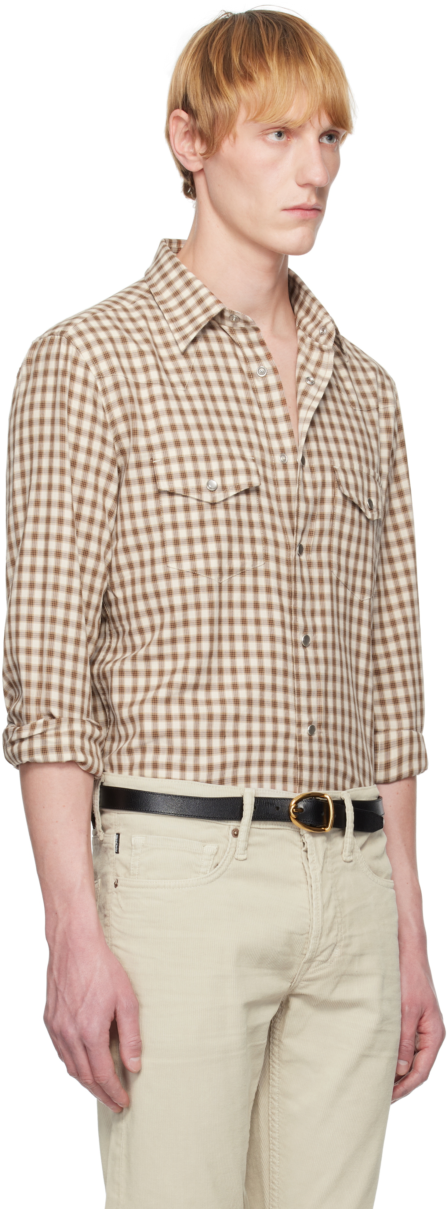 Tom Ford Checked Button-up Shirt