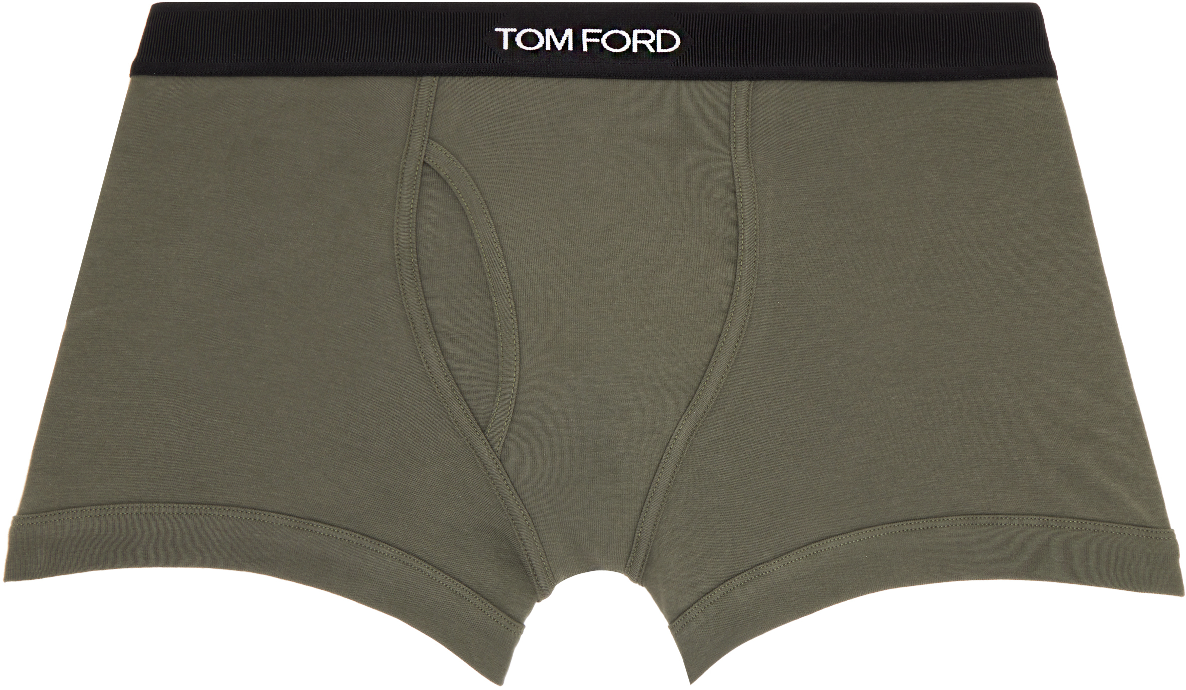 TOM FORD【コットンボクサーブリーフ☆グリーン】関税送料込 TOM FORD: カーキ コットン ボクサーブリーフ | SSENSE 日本