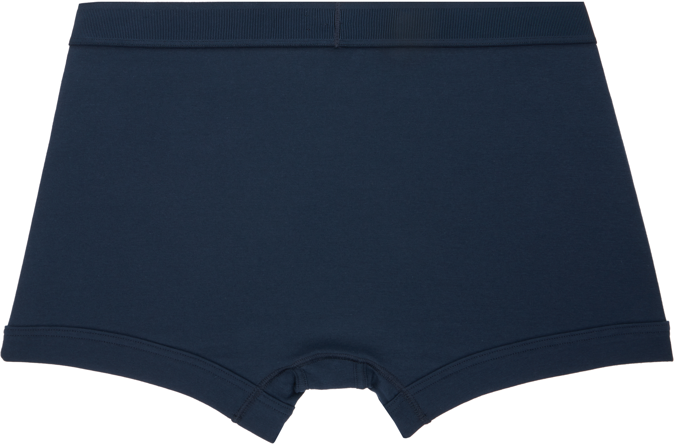 Tom Ford Navy Cotton Stretch Jersey Boxer Briefs In Blue