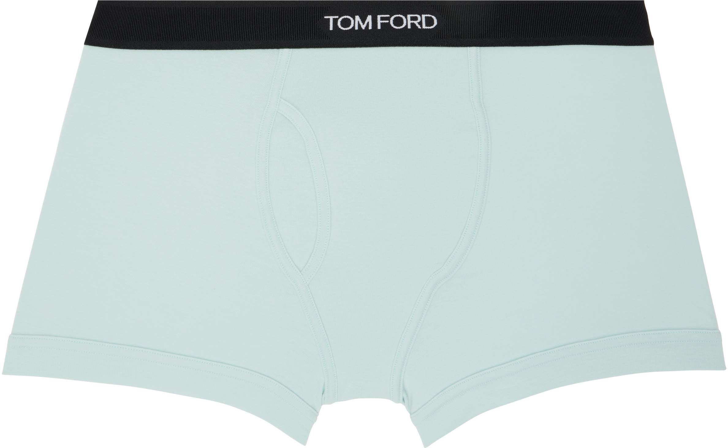 Tom Ford Green Cotton Boxer Briefs In Green
