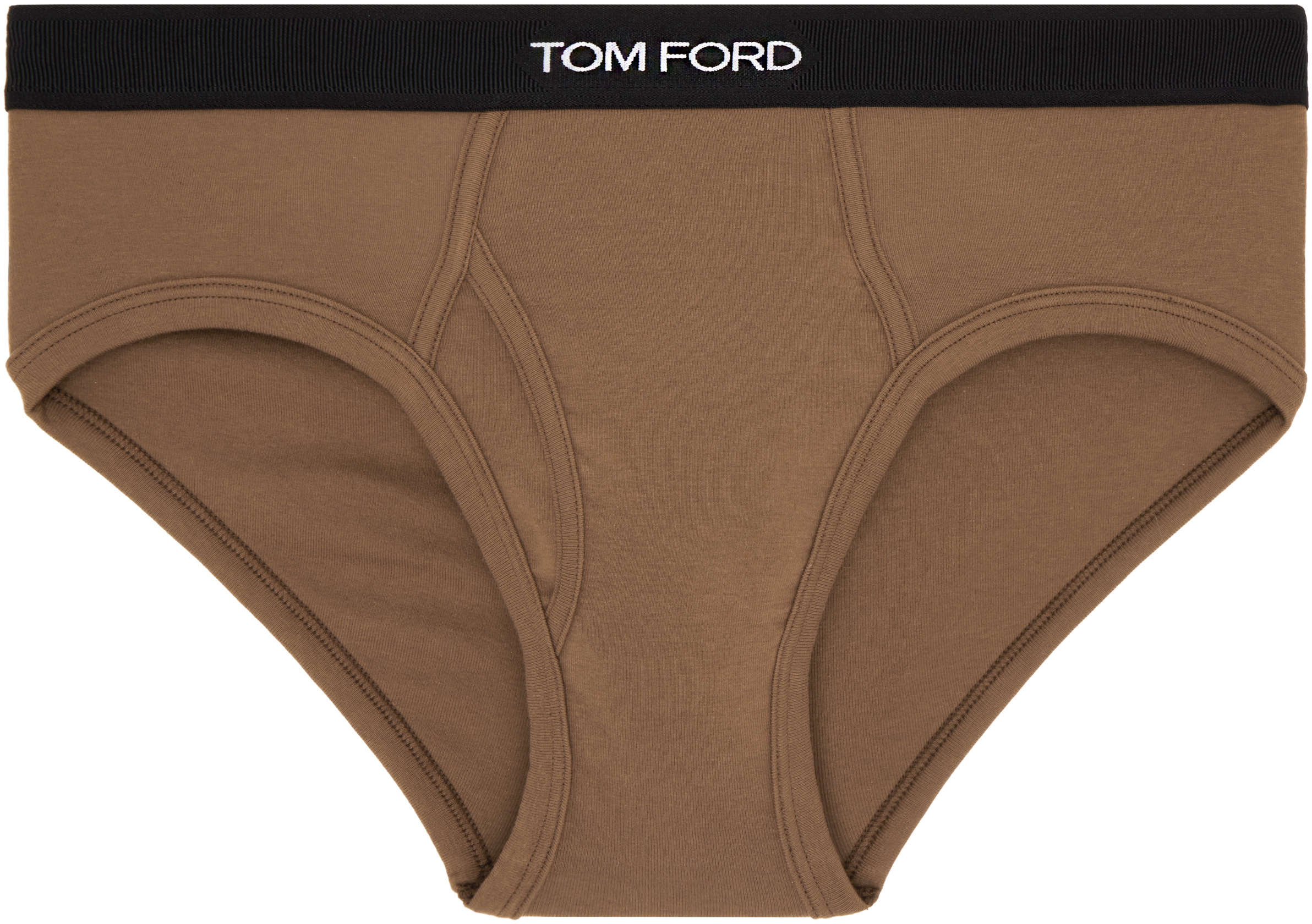 【TOM FORD】24FW Banding Logo Underwear Drods Brown TOM FORD logo-waistband stretch-cotton Boxers | Brown | FARFETCH