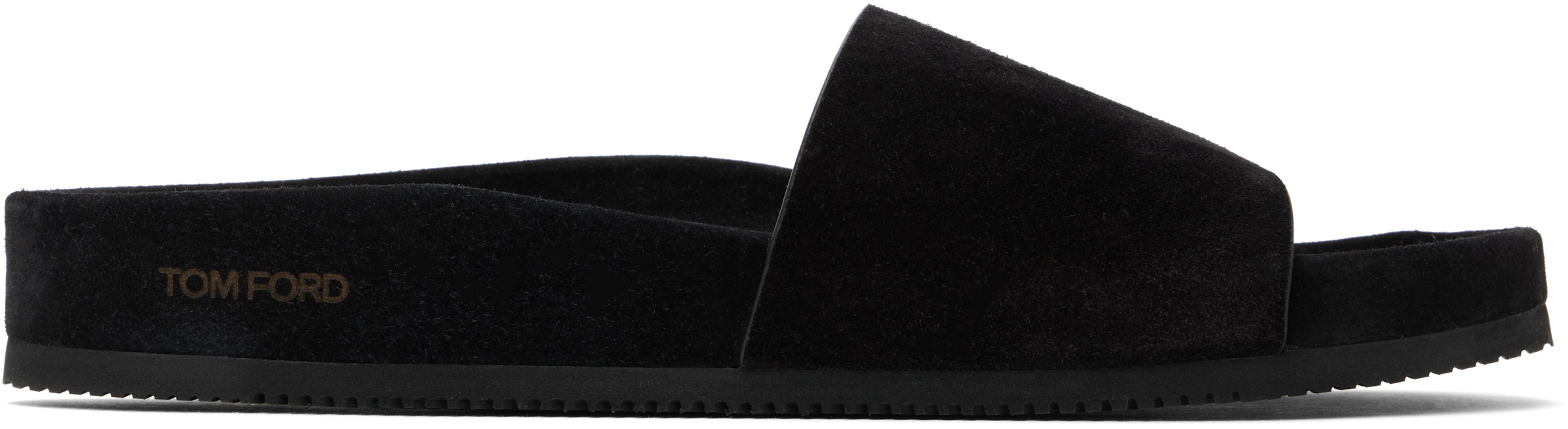 Tom Ford Black Suede Wicklow Sandals