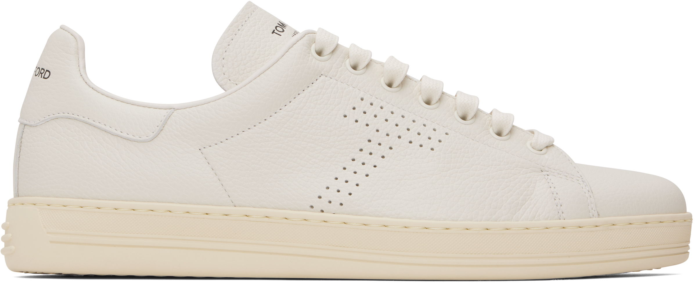 White Grain Leather Warwick Sneakers