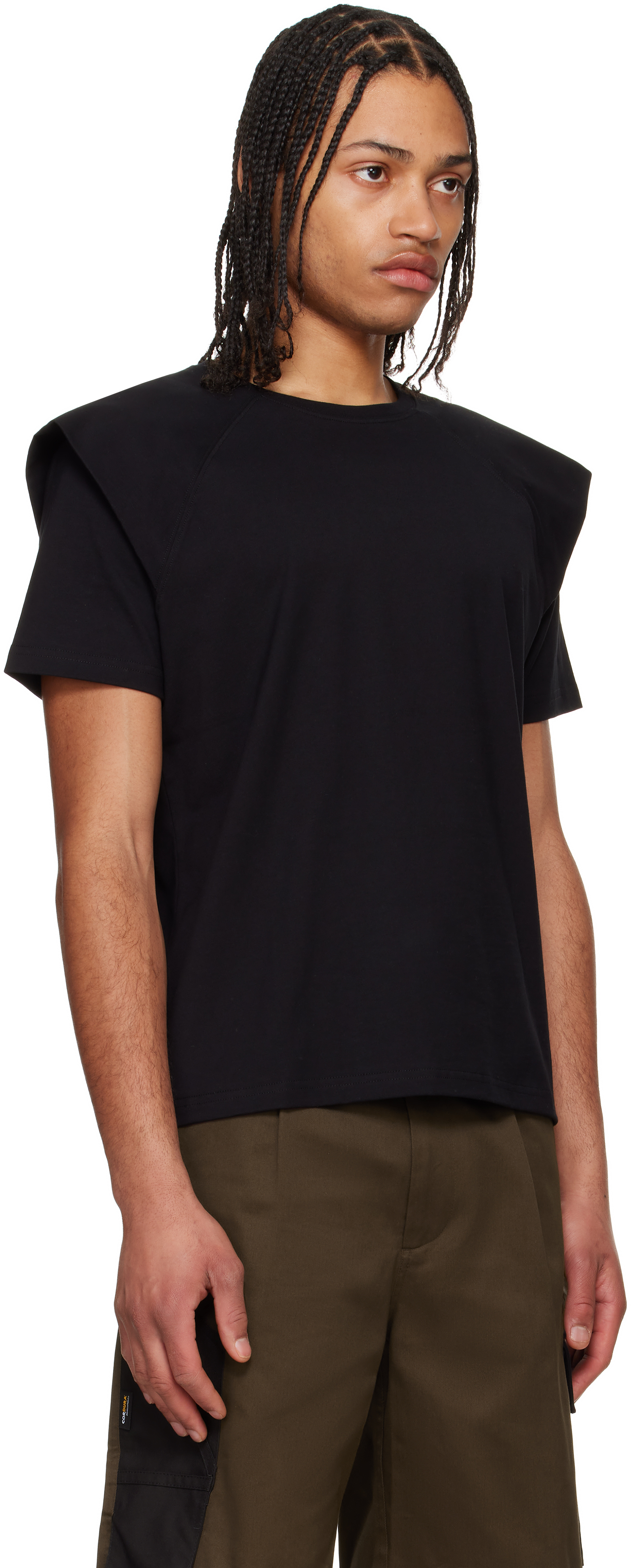 OLLY SHINDER BLACK FOLK T-SHIRT