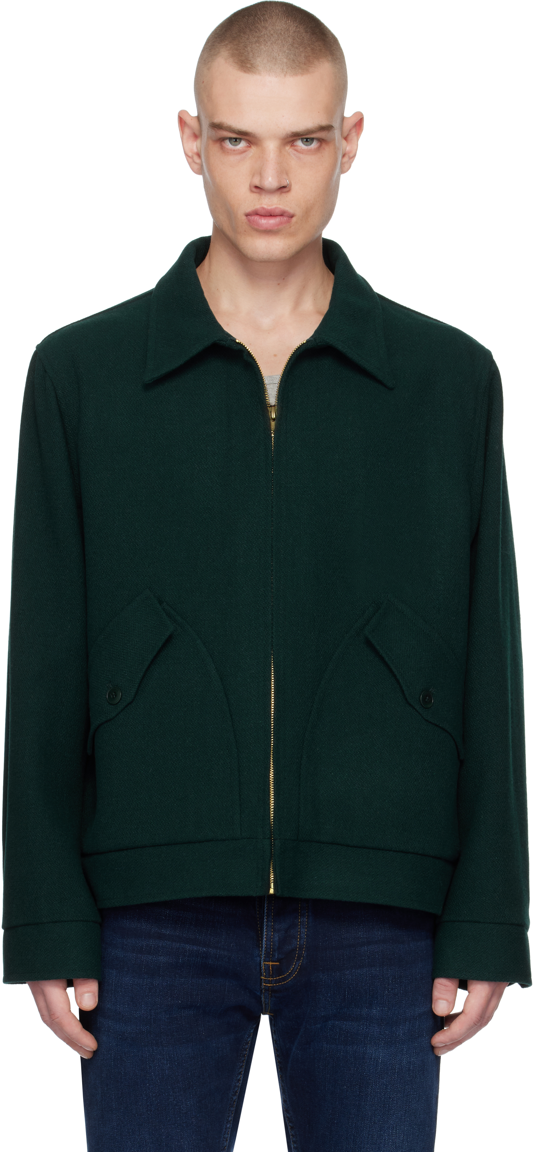 Green Blake Wool Jacket