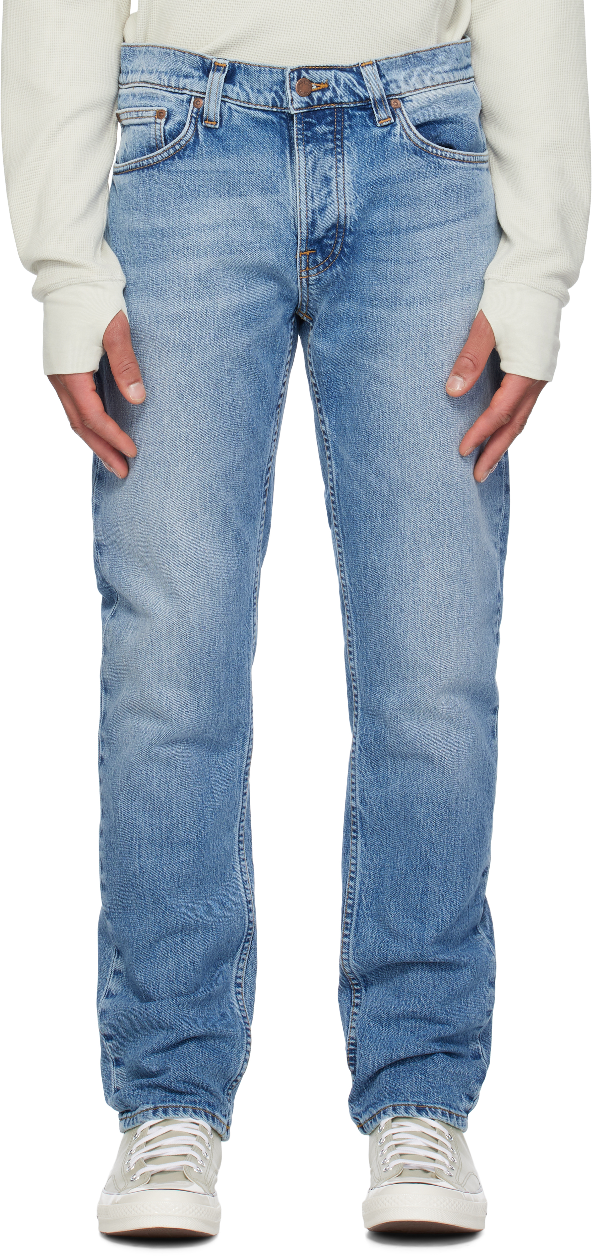 Blue Solid Ollie Jeans