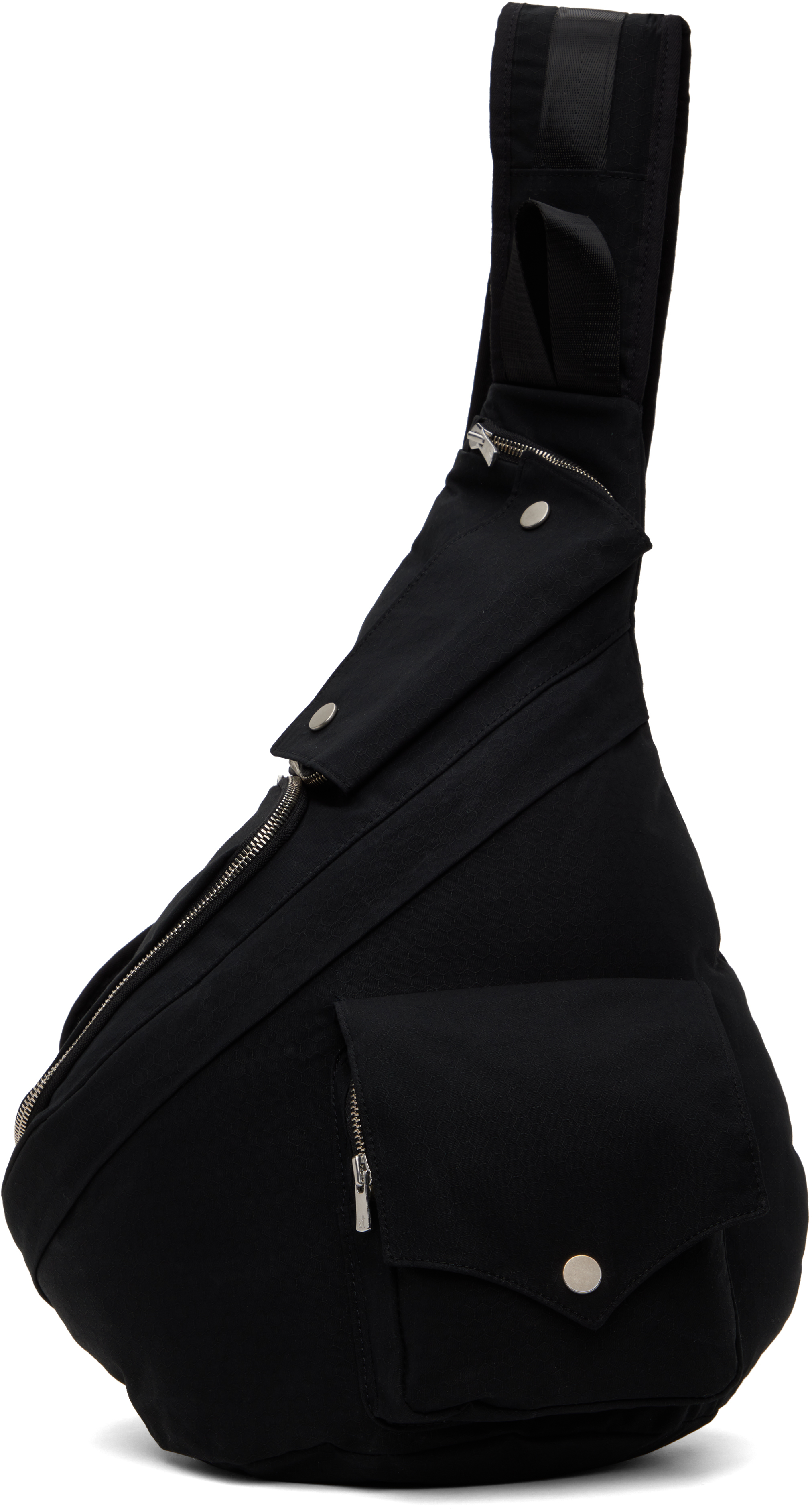 Black Cargo Tech Sling Bag