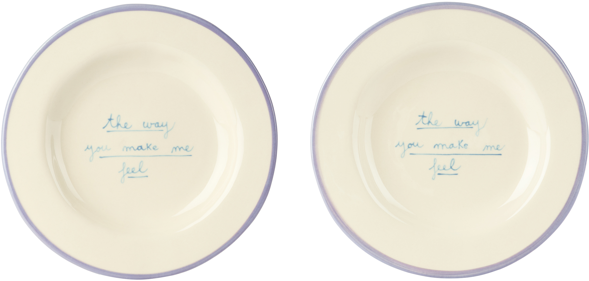 Laetitia Rouget Beige 'the Way You Make Me Feel' Plate Set In Multi