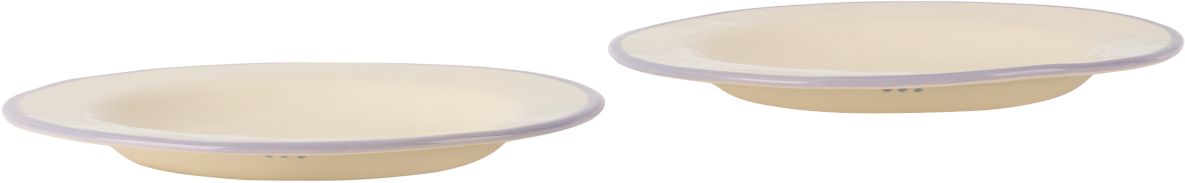 Laetitia Rouget Beige 'the Way You Make Me Feel' Plate Set In Multi