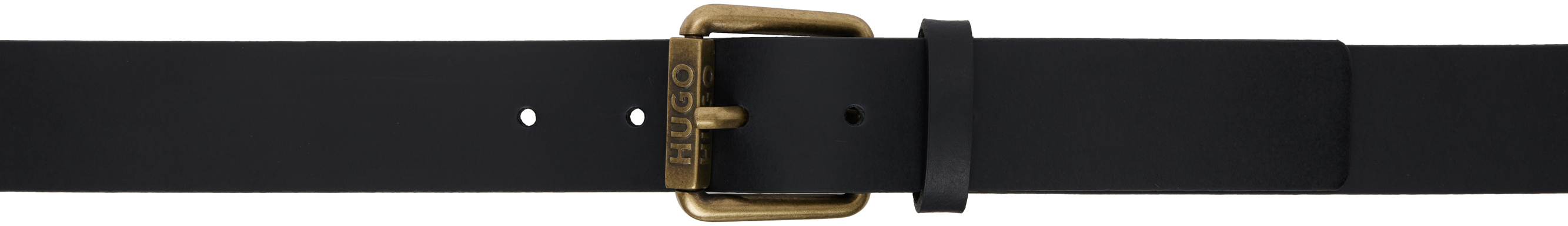 hugo boss mens black belt