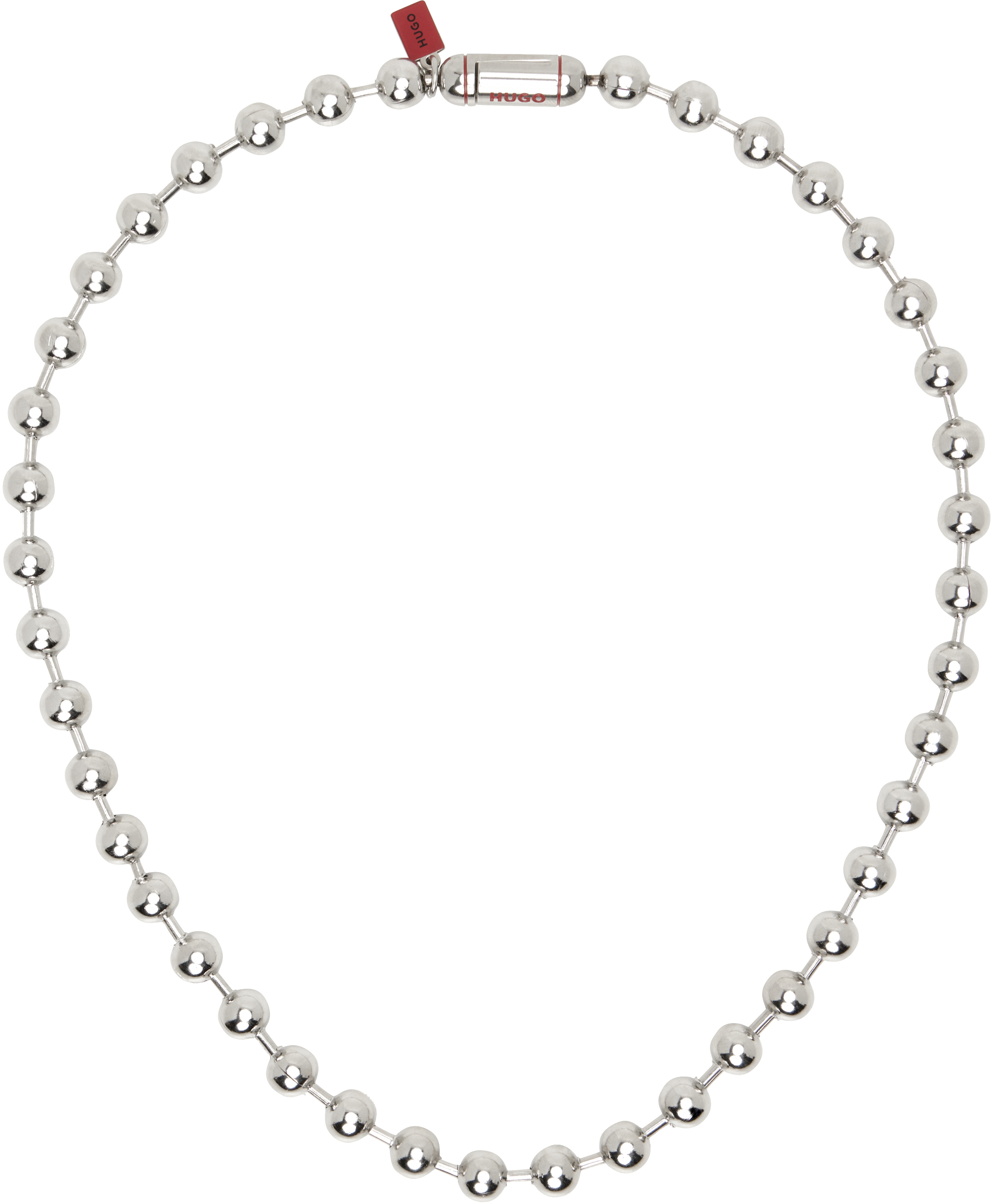 Hugo Silver Ballchain2 Necklace
