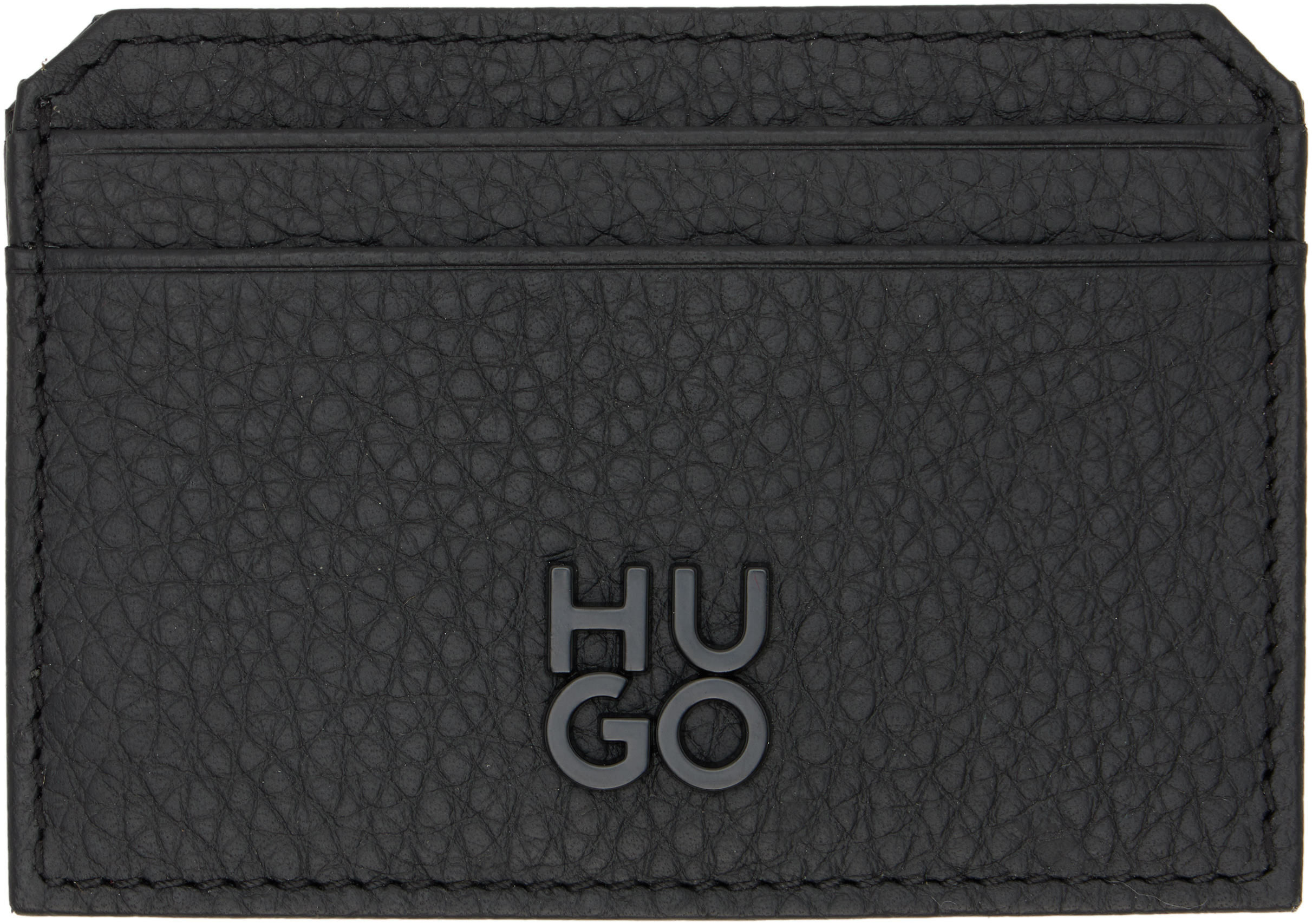 Black Leather Card Holder