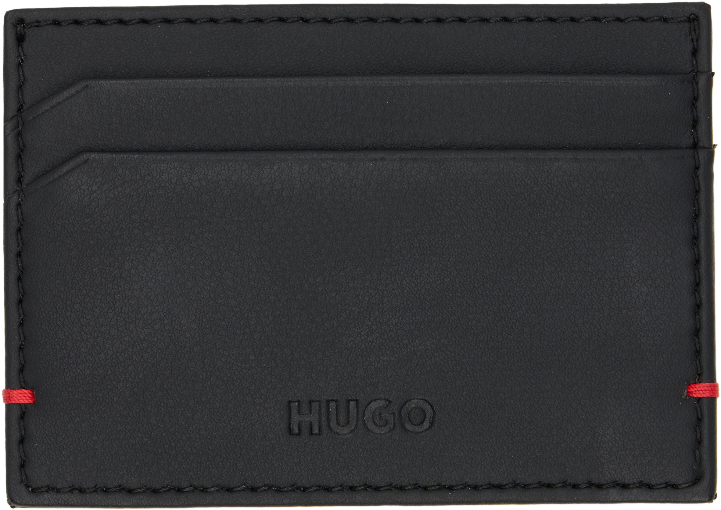 Black Faux-Leather Card Holder