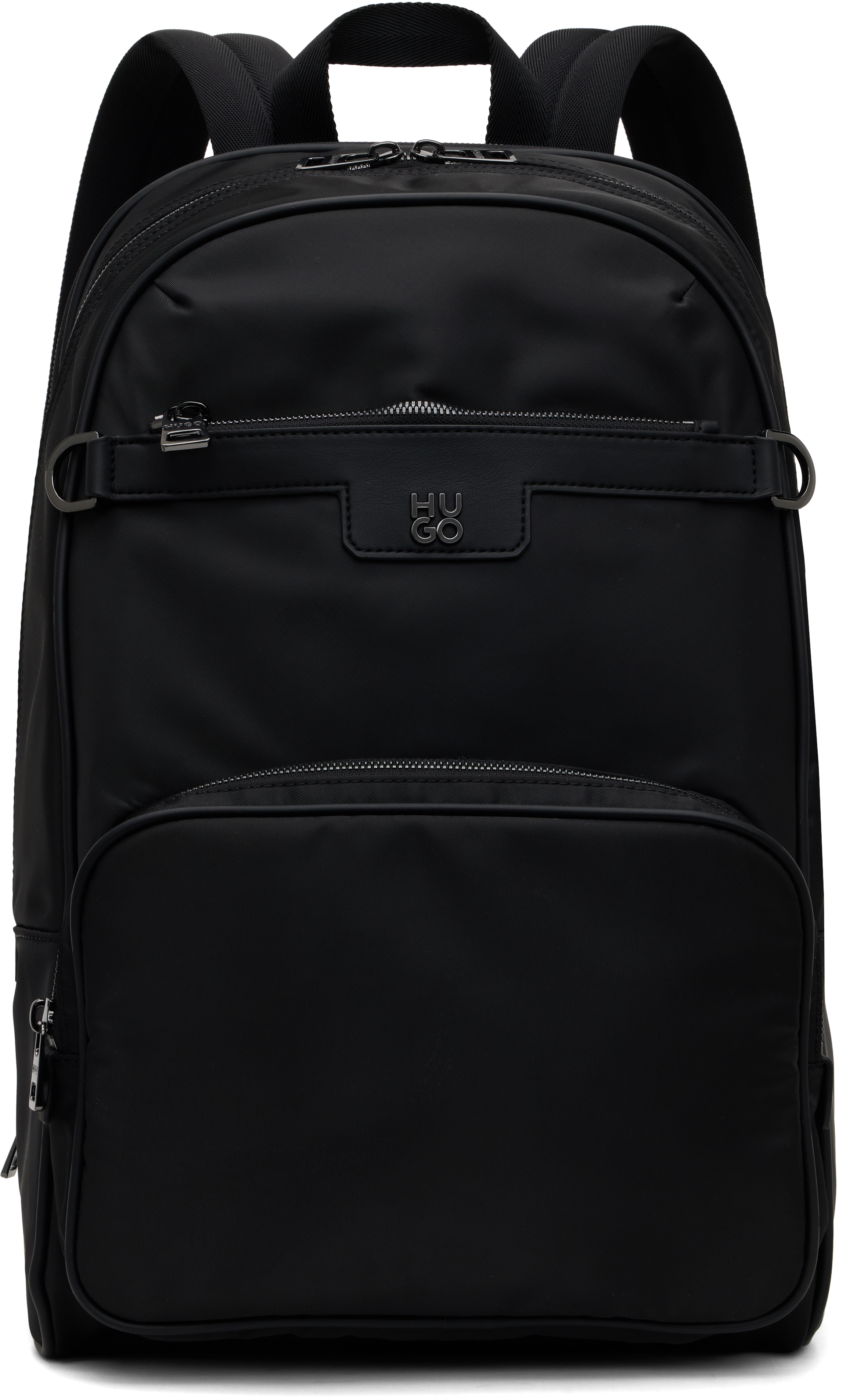 Black Logo Hardware Backpack