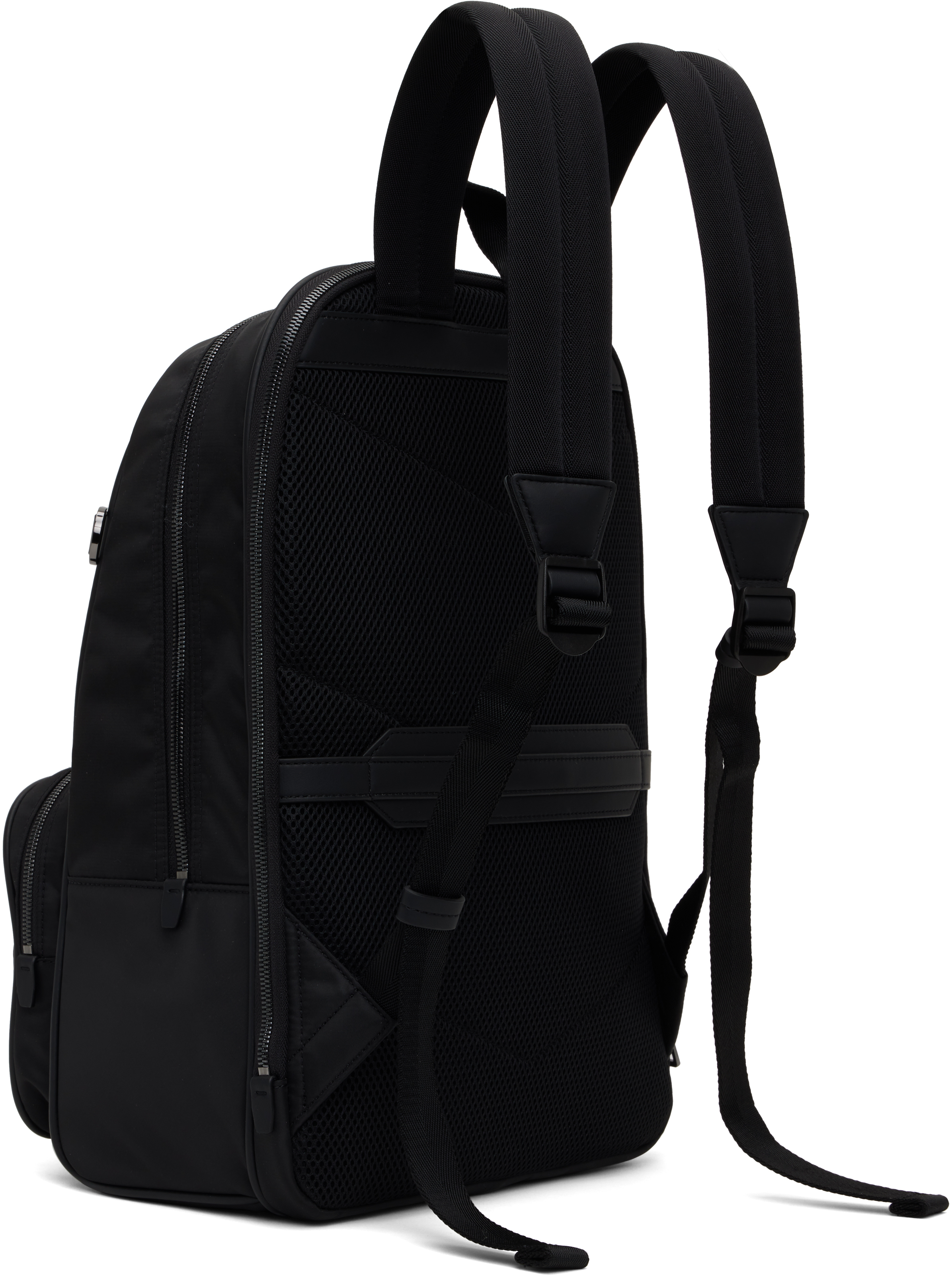 Hugo Boss Black Logo Hardware Backpack In 001-black