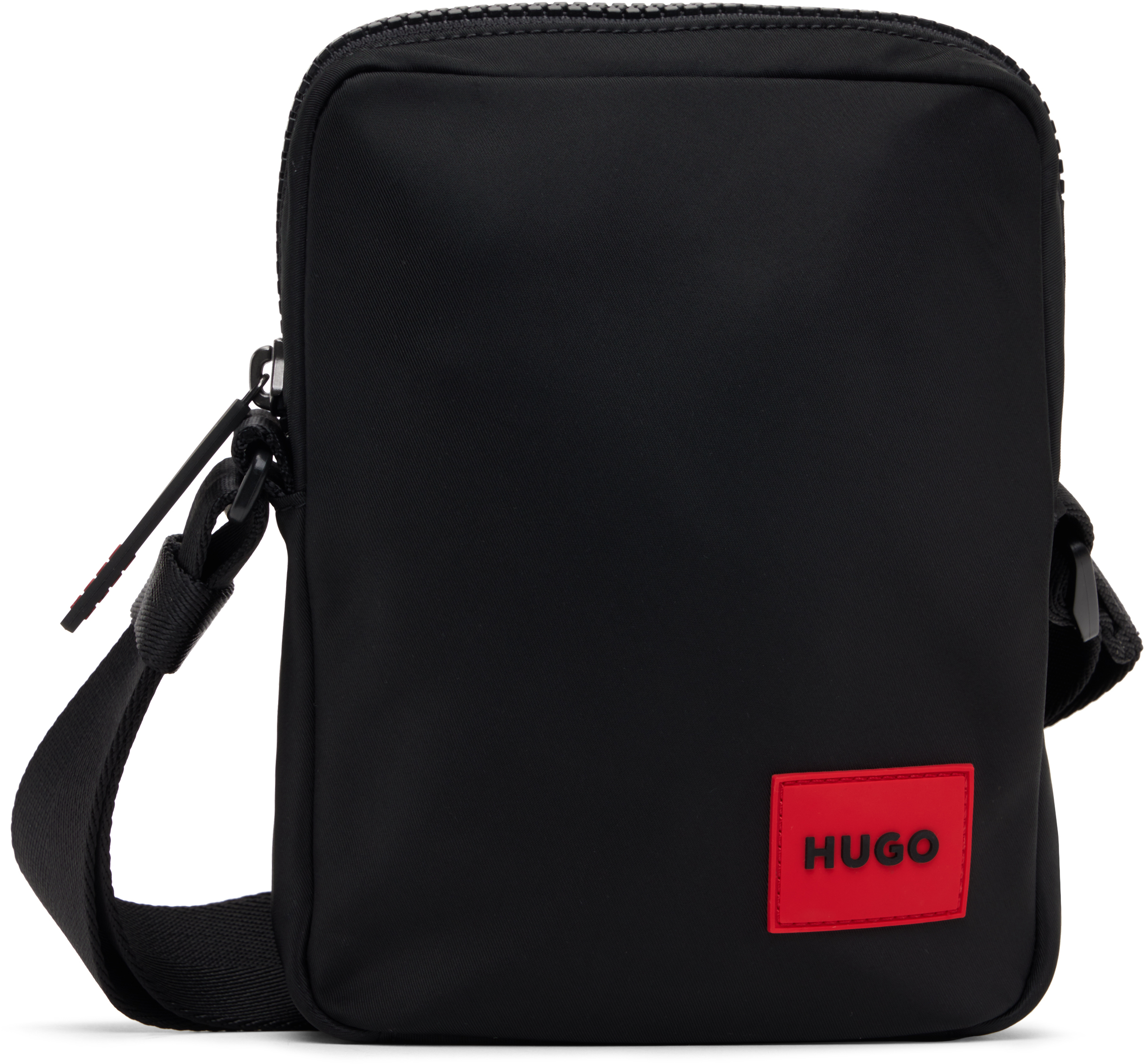 Hugo Black Zip Bag In 002-black