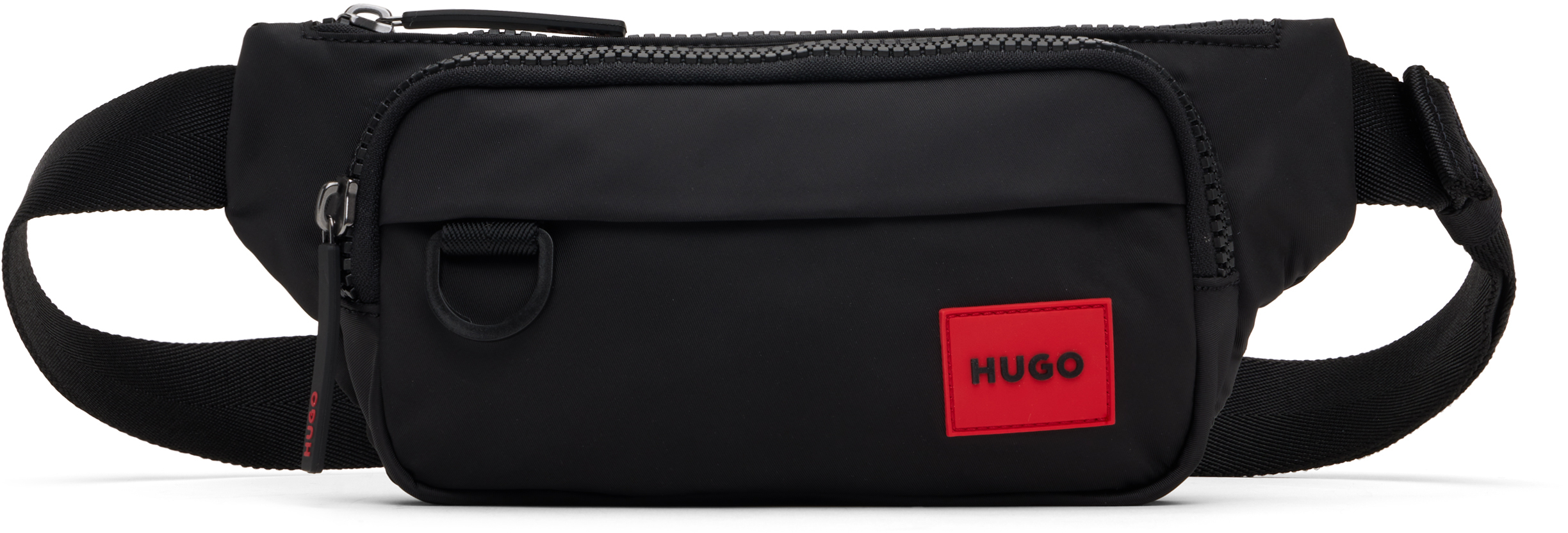 Hugo Black Bumbag Pouch In 002-black