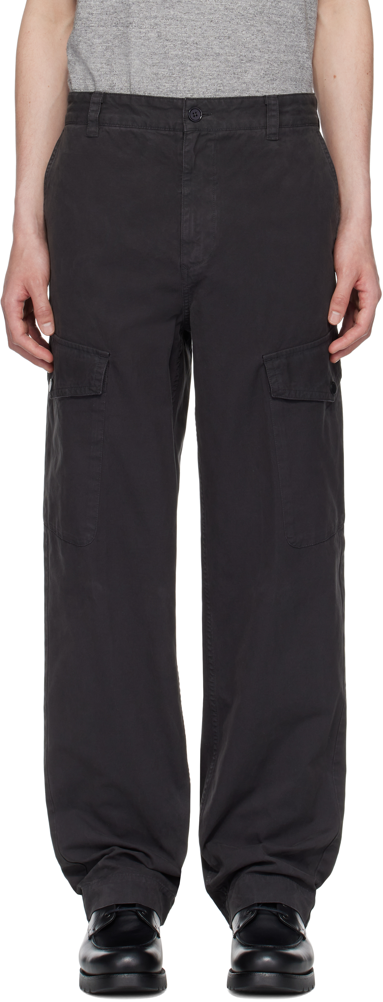 Belstaff Black Dispatch Cargo Pants